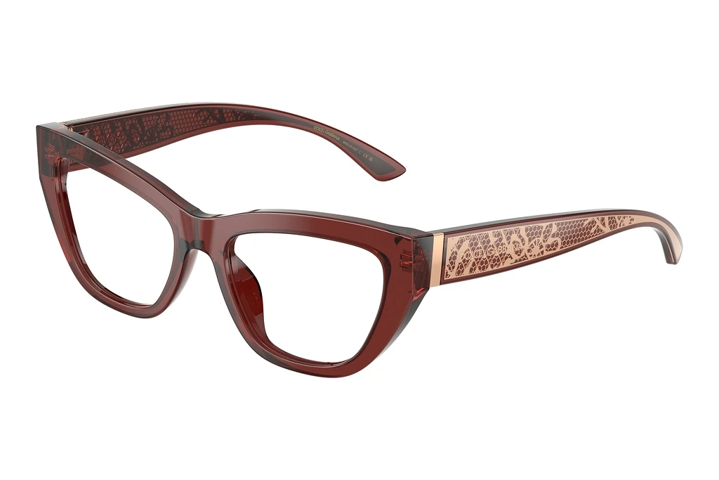 Dolce & Gabbana DG3412 3045 Transparent Bordeaux Dolce & Gabbana DG3412 3045 Transparent Bordeaux