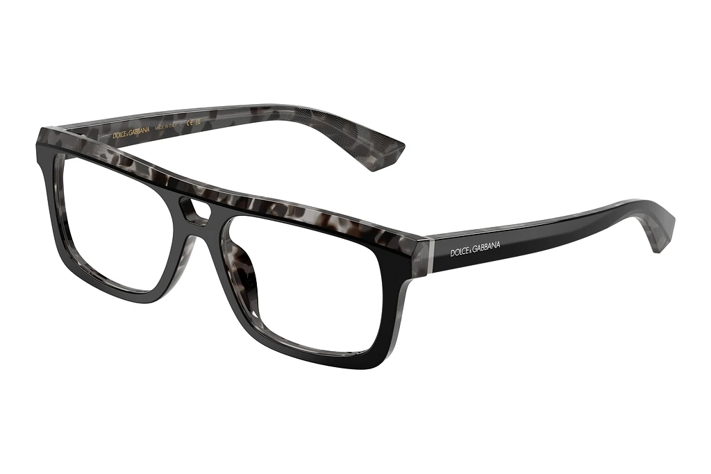 Dolce & Gabbana DG3431 3403 Black On Grey Havana Dolce & Gabbana DG3431 3403 Black On Grey Havana