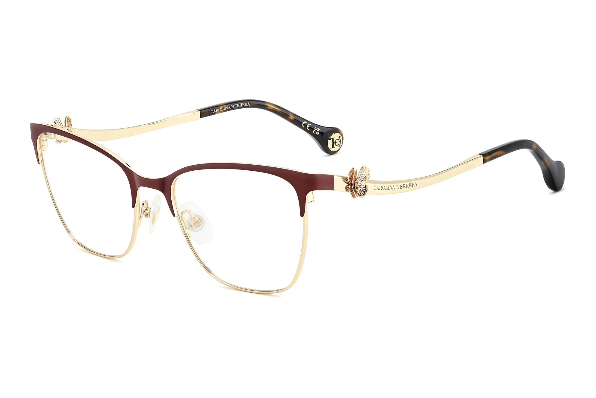 Carolina Herrera HER 0398 6K3 BURGUNDY GOLD Carolina Herrera HER 0398 6K3 BURGUNDY GOLD
