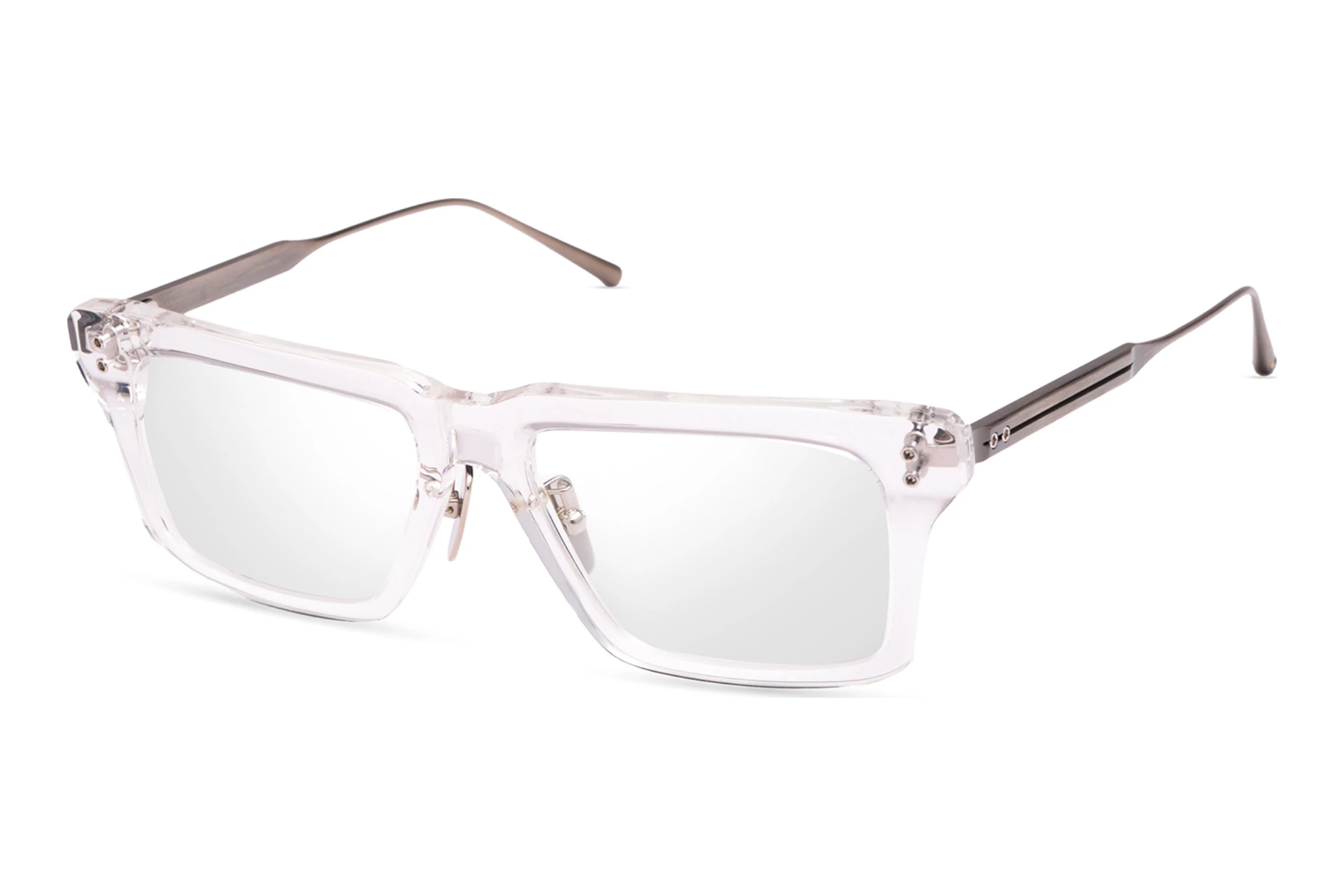 DITA DTX-461 03A-Asian-Fit CRYSTAL CLEAR - ANTIQUE SILVER DITA DTX-461 03A-Asian-Fit CRYSTAL CLEAR - ANTIQUE SILVER
