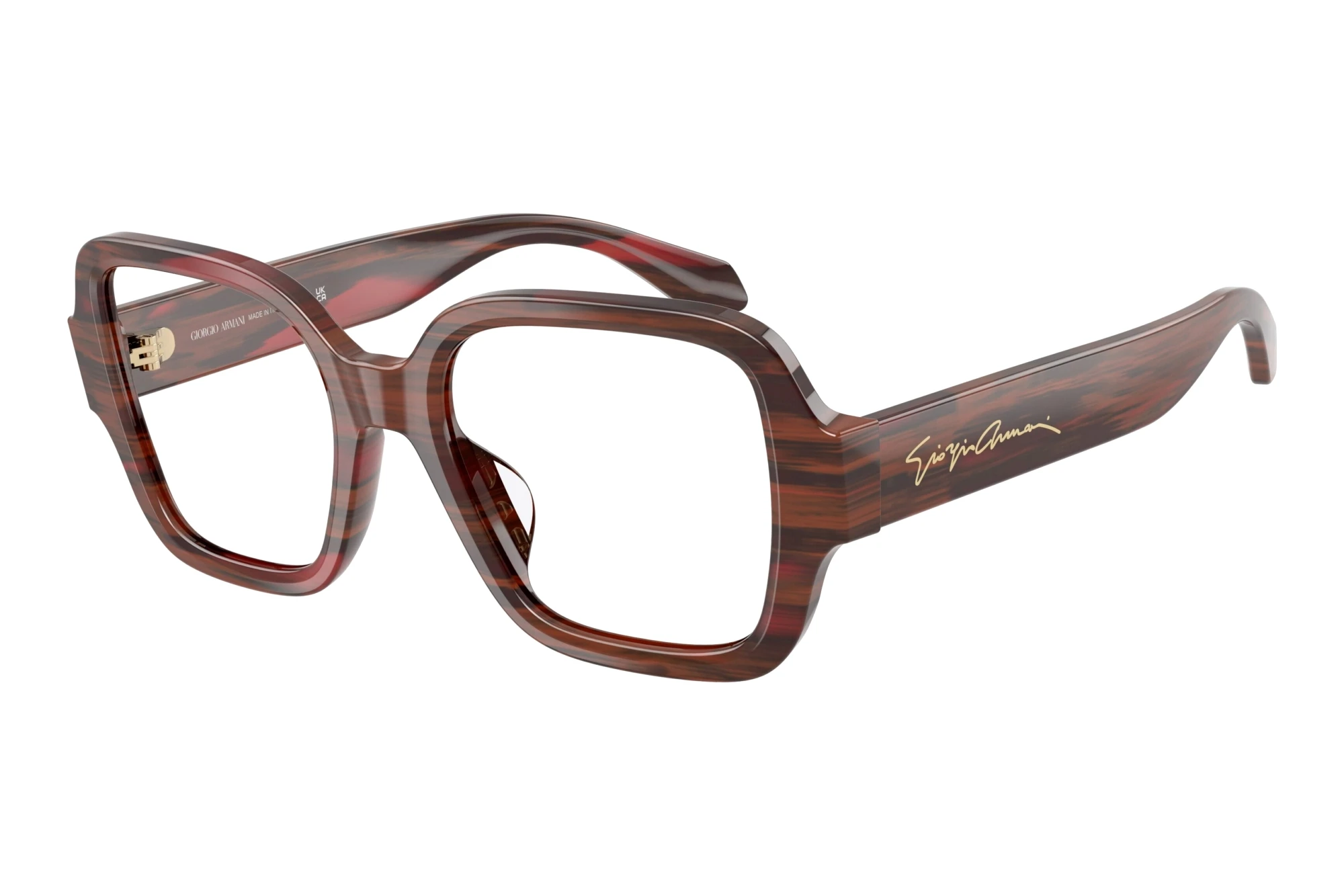 Giorgio Armani AR7297U 6479 Striped Burgundy Giorgio Armani AR7297U 6479 Striped Burgundy