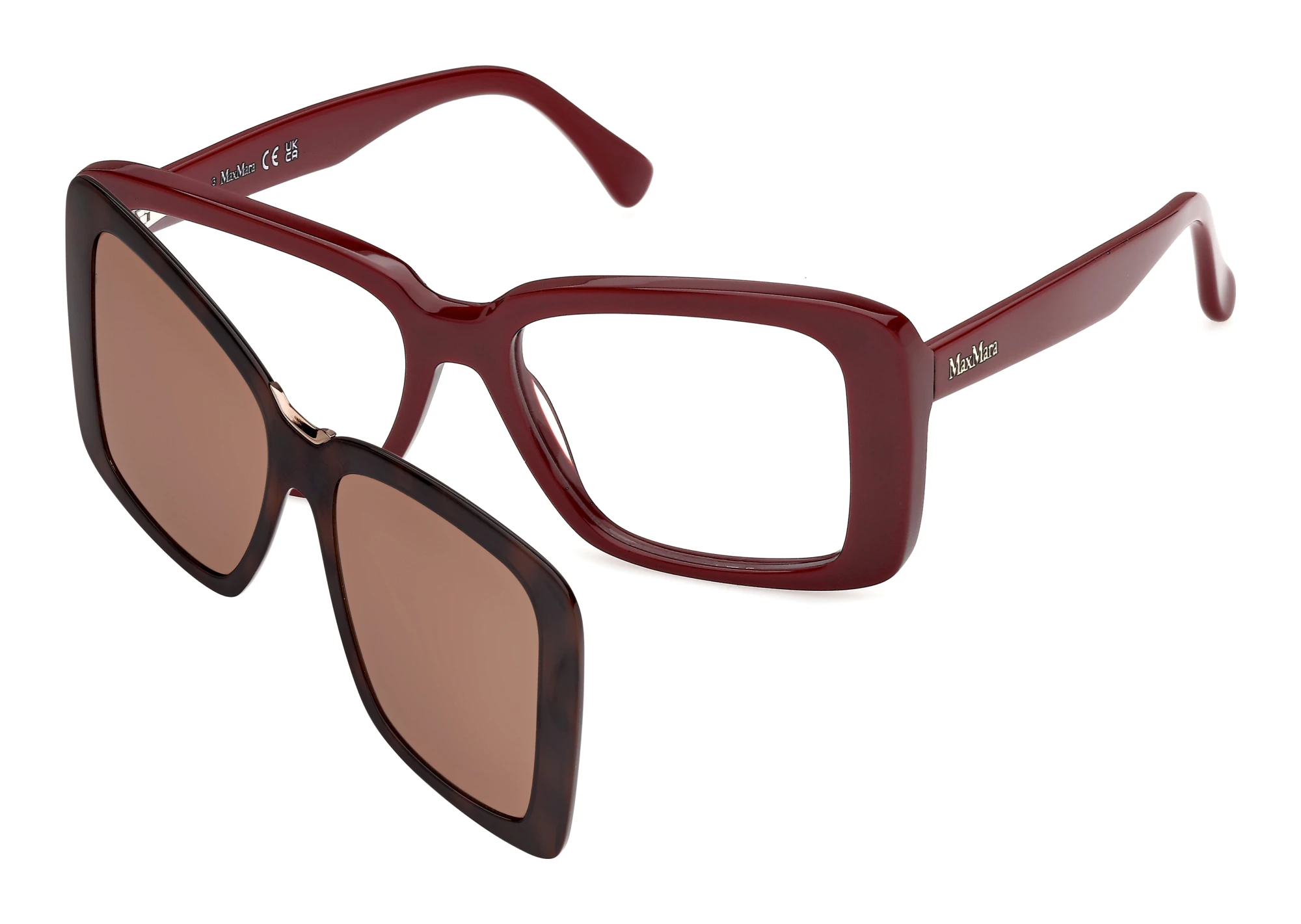 Max Mara MM5266 069 Bordeaux Glänzend Max Mara MM5266 069 Bordeaux Glänzend