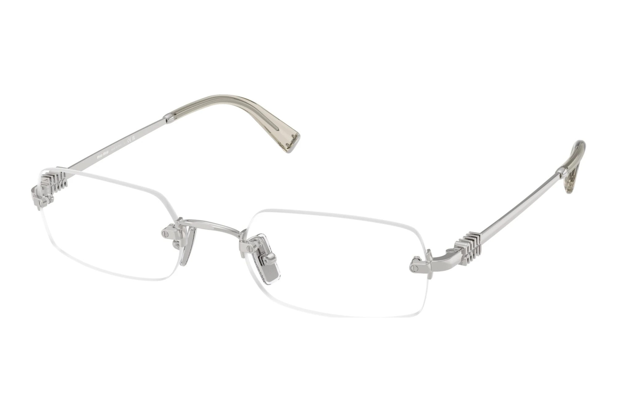 Miu Miu MU 50YV 1BC1O1 Silver Miu Miu MU 50YV 1BC1O1 Silver