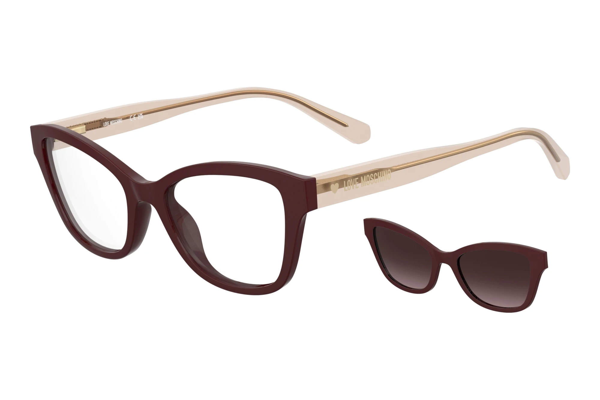 Moschino MOL657/C/TN LHF BURGUNDY 2 Moschino MOL657/C/TN LHF BURGUNDY 2