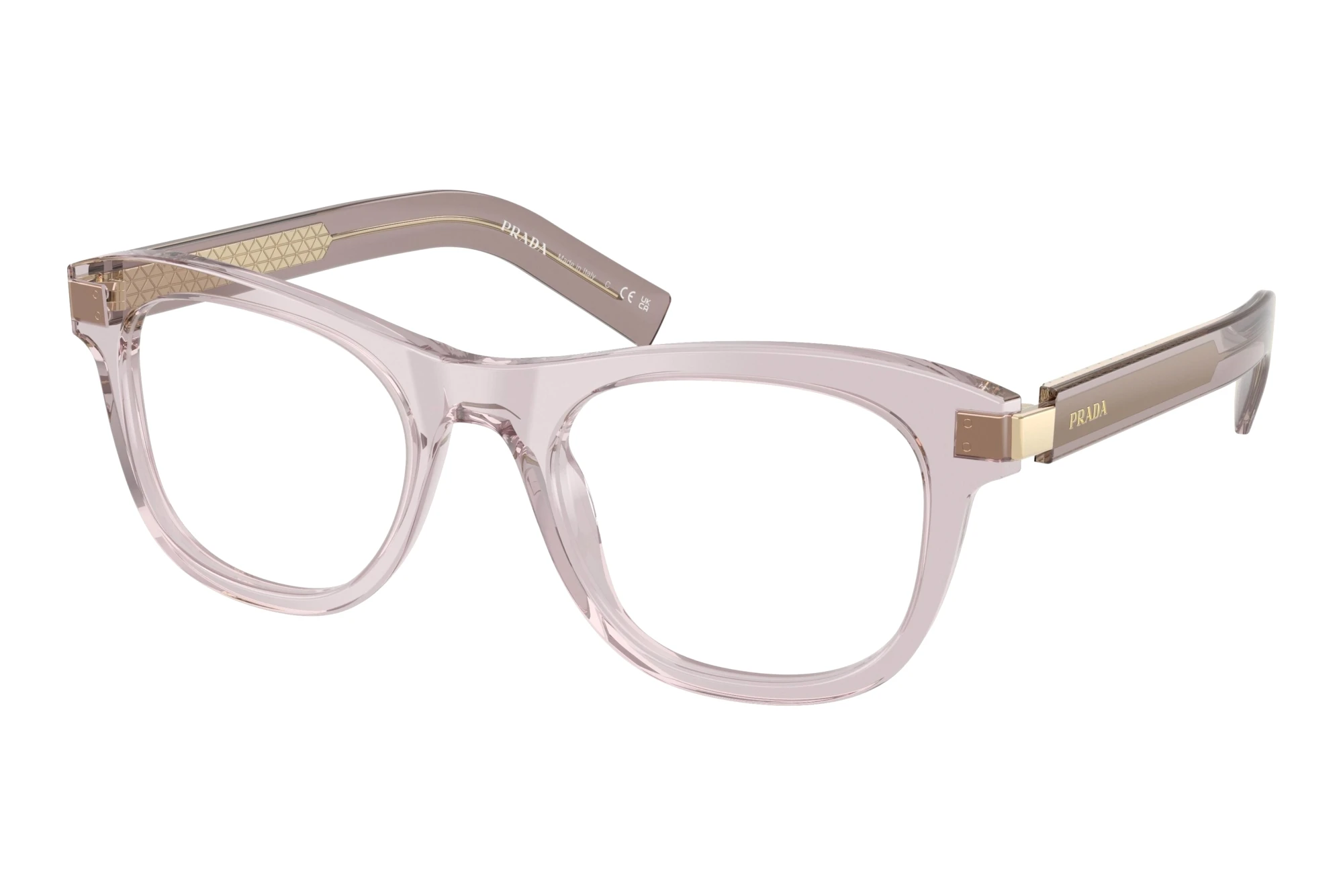 Prada PR D17V 12W1O1 Transparent Mauve Prada PR D17V 12W1O1 Transparent Mauve