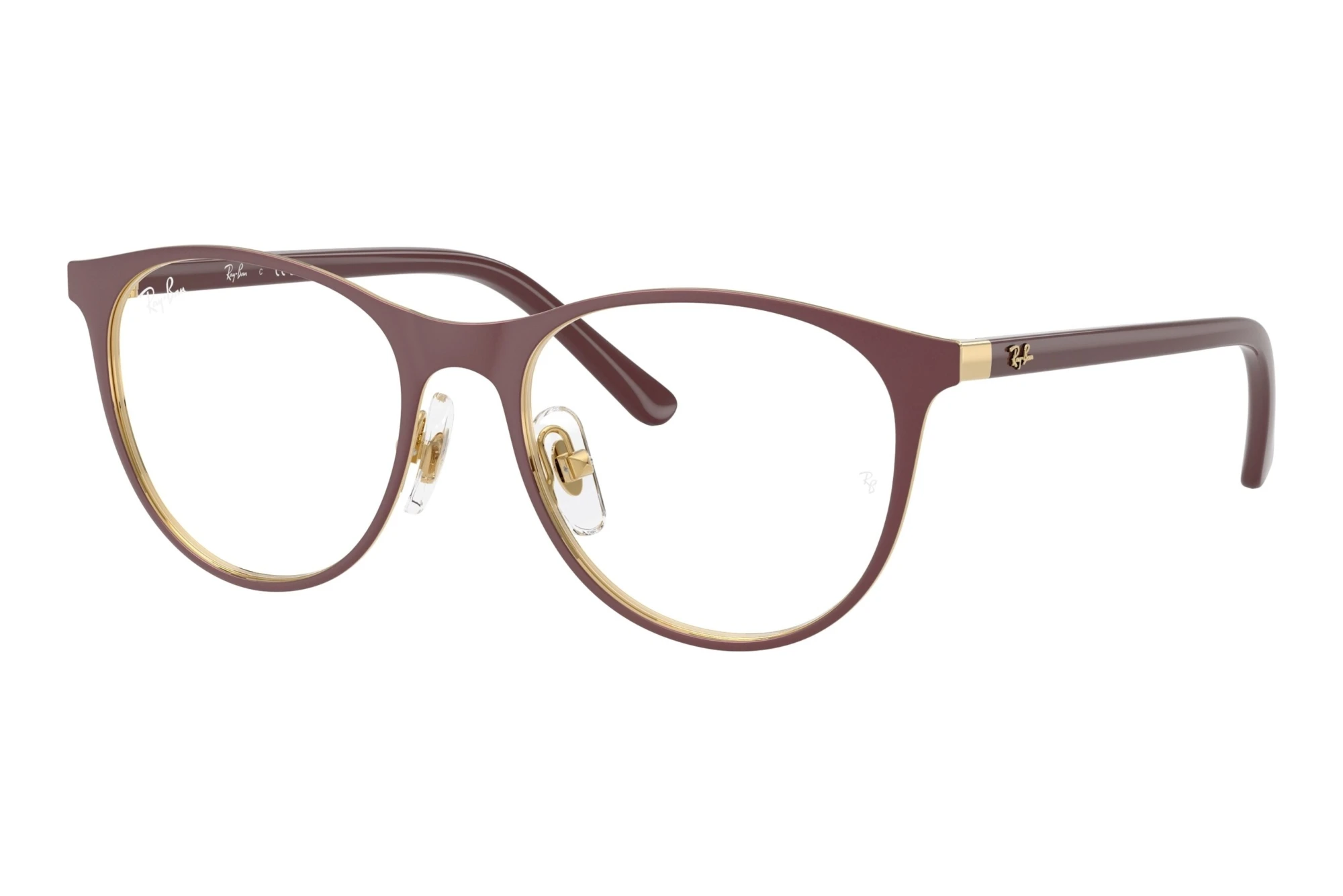 Ray-Ban Kids RY9552V 4097 Dark Red On Arista Gold Ray-Ban Kids RY9552V 4097 Dark Red On Arista Gold