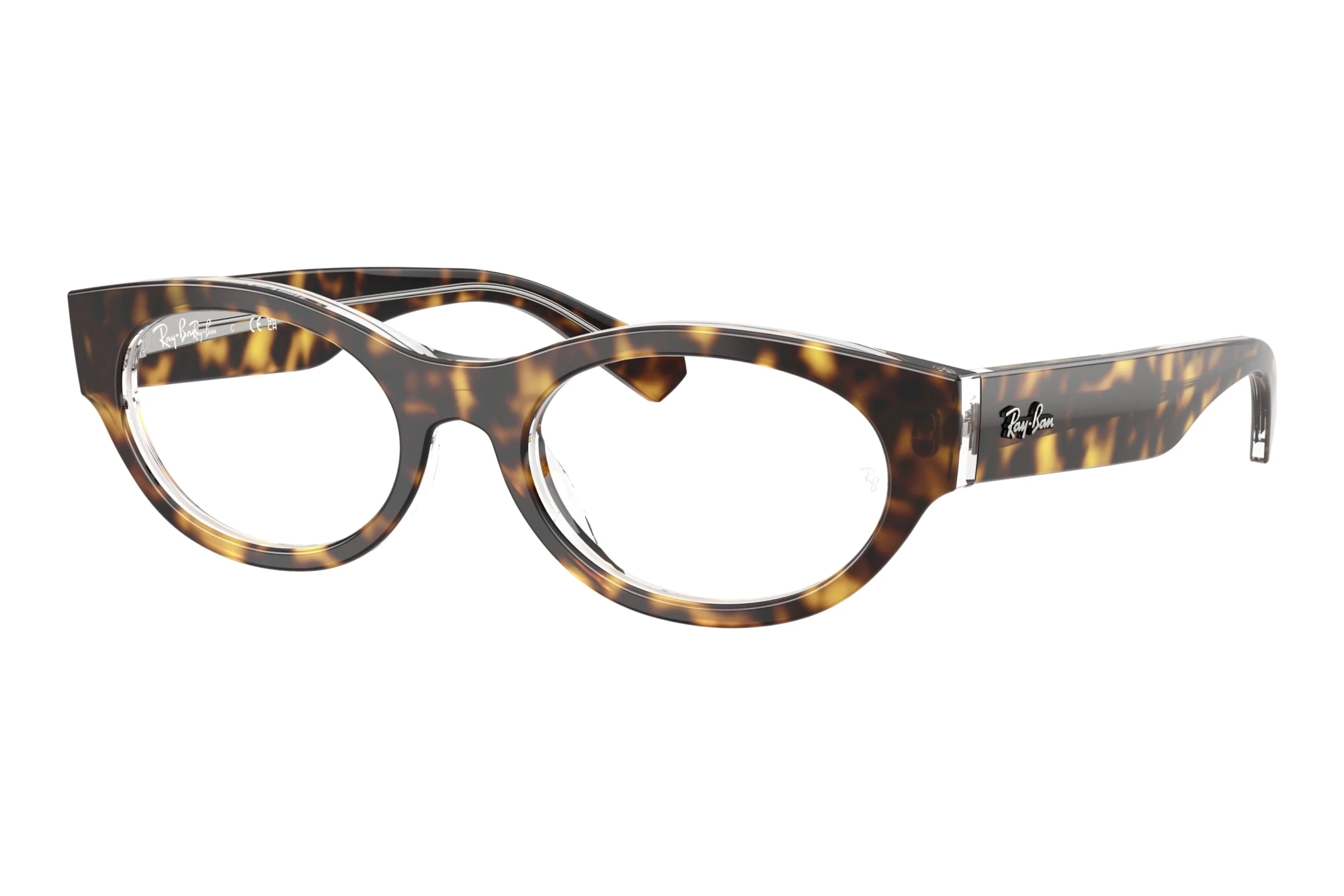 Ray-Ban RX5447 5082 Havana On Transparent Ray-Ban RX5447 5082 Havana On Transparent