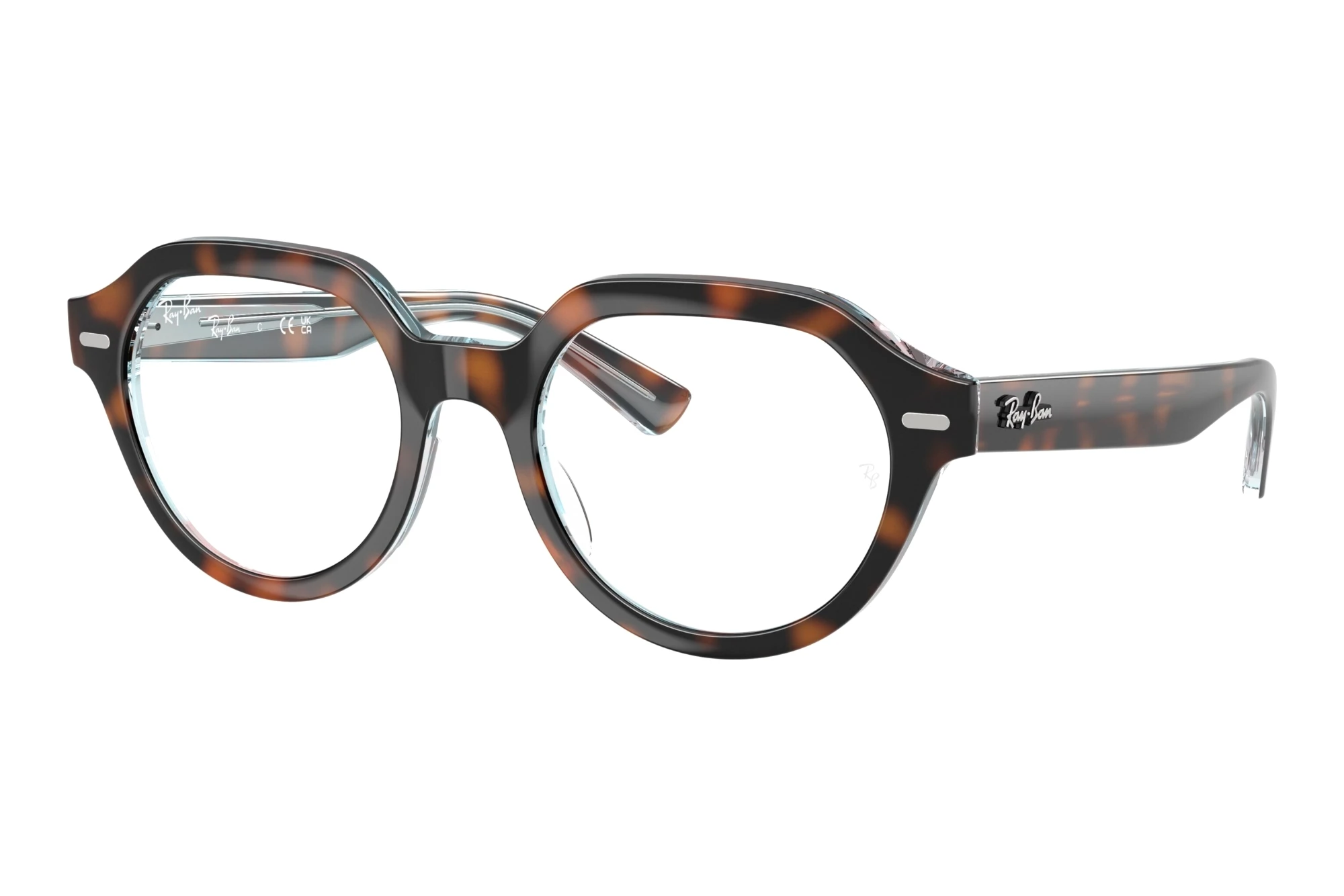 Ray-Ban RX7214 8401 Dark Havana On Multicolor Ray-Ban RX7214 8401 Dark Havana On Multicolor