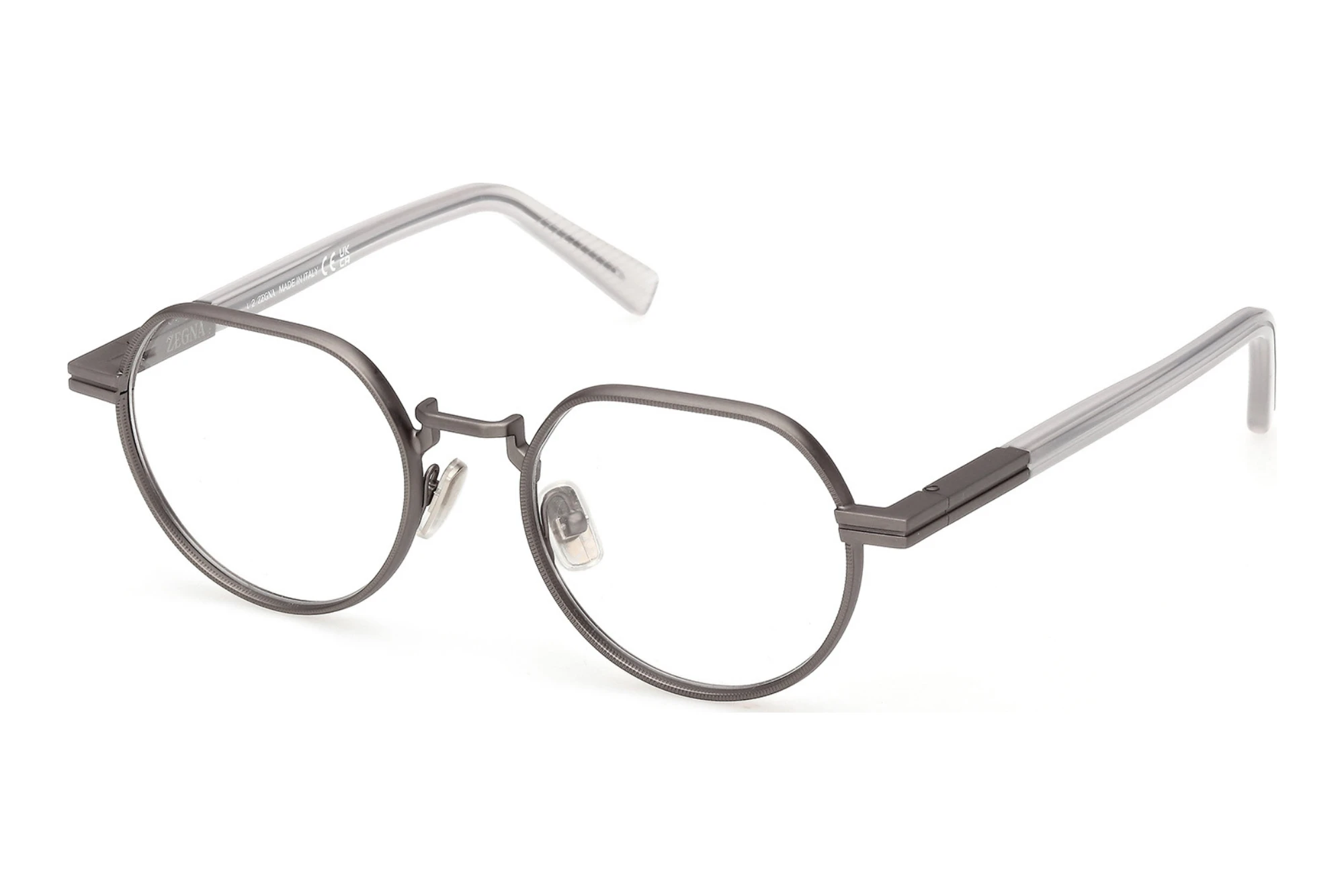 Zegna EZ5324 013 Matt Dunkel Ruthenium Zegna EZ5324 013 Matt Dunkel Ruthenium