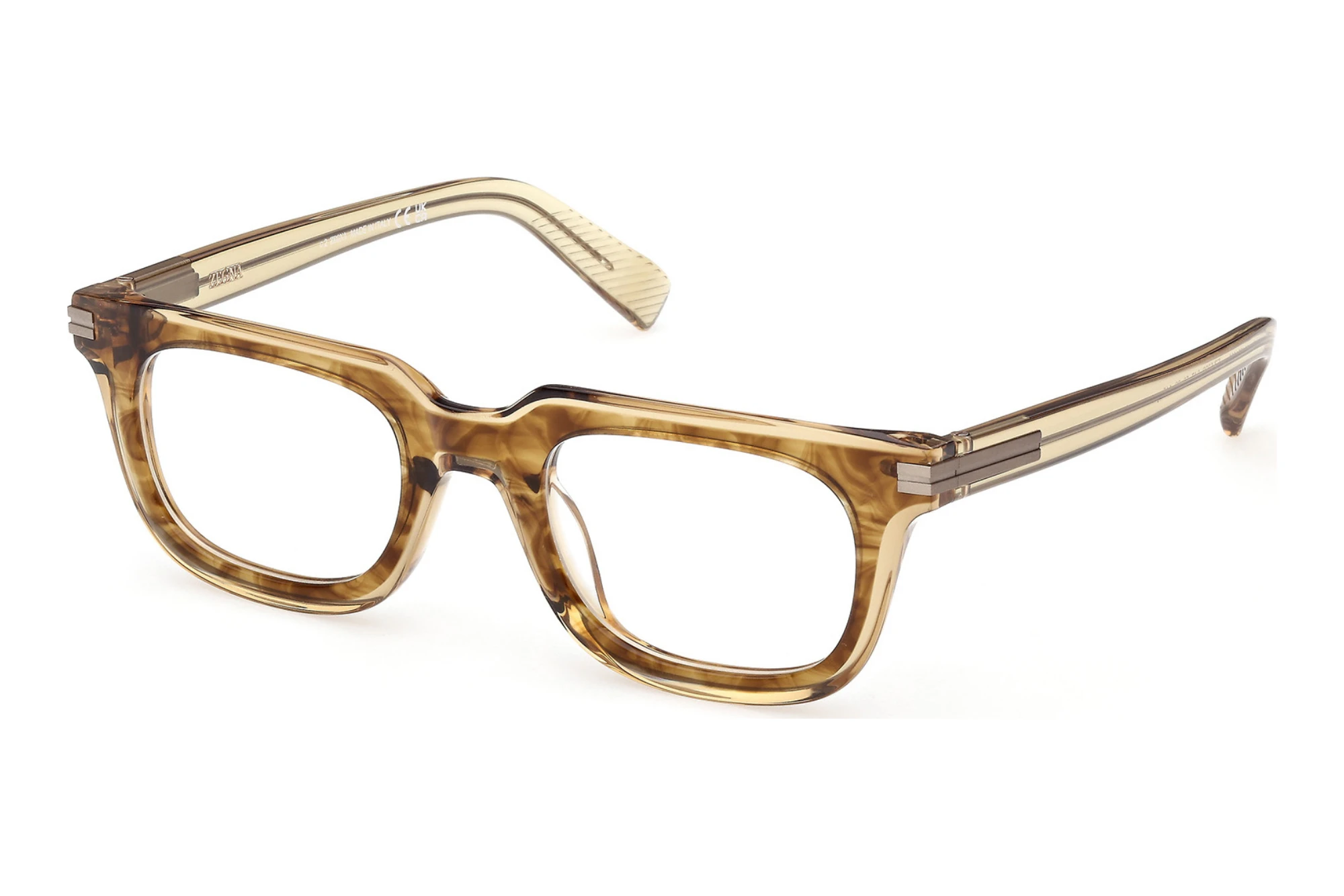 Zegna EZ5328 047 Hellbraun/Gestreift Zegna EZ5328 047 Hellbraun/Gestreift