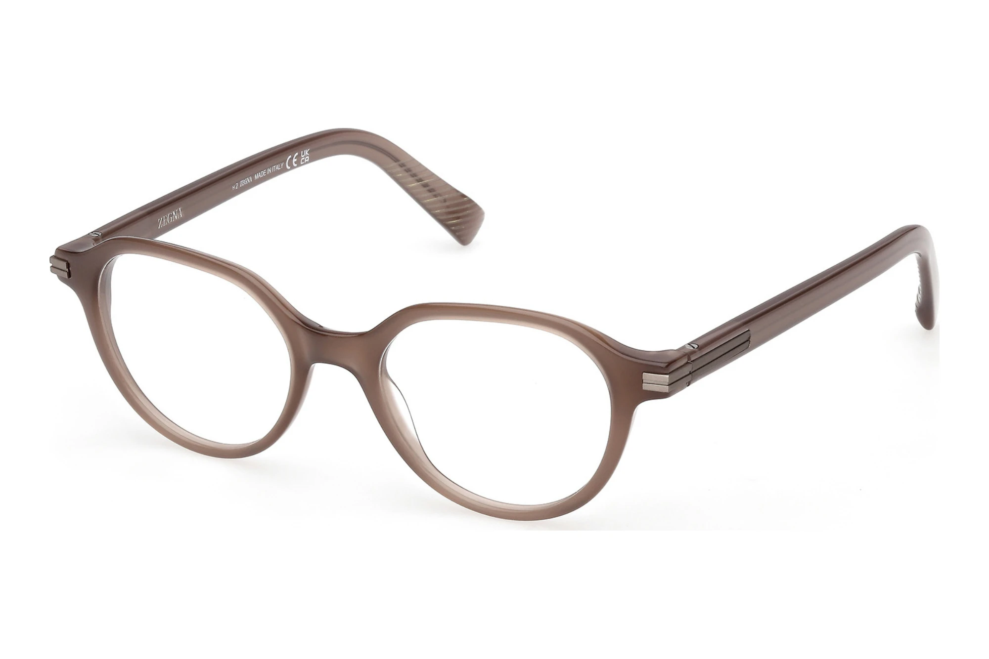 Zegna EZ5329 048 Glänzend Hellbraun Zegna EZ5329 048 Glänzend Hellbraun