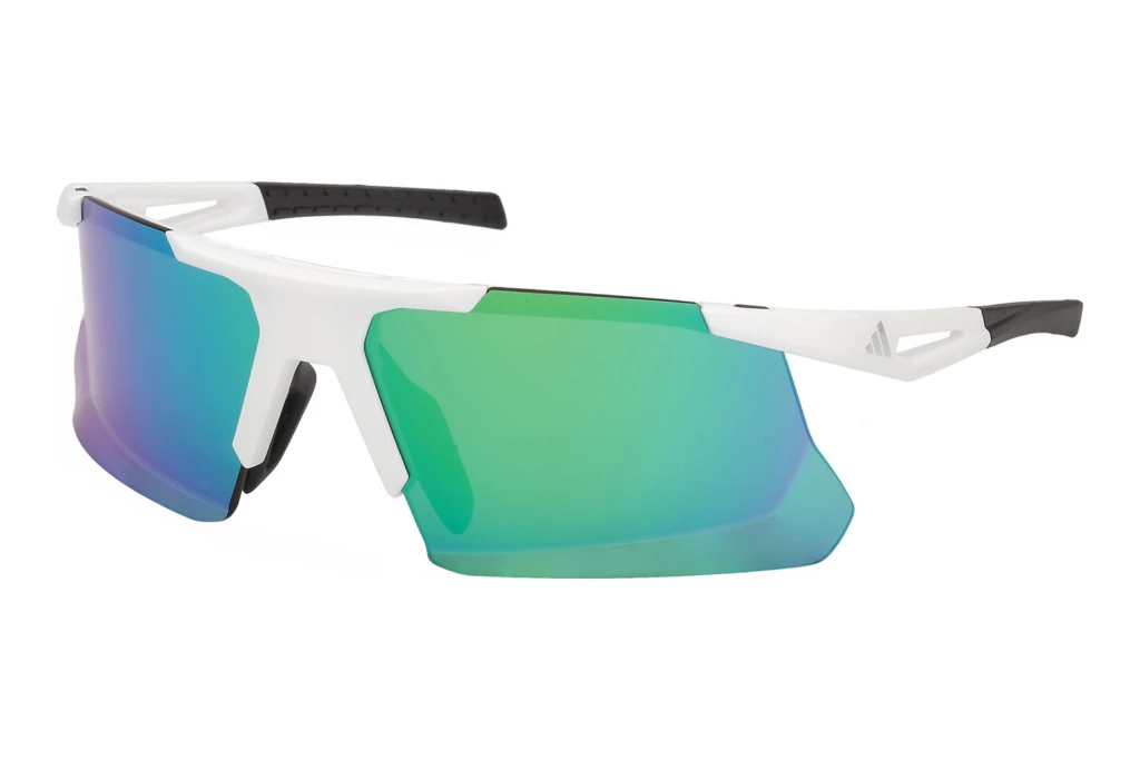 Adidas SP0119 21Q grün verspiegeltMatt Weiss Adidas SP0119 21Q grün verspiegeltMatt Weiss