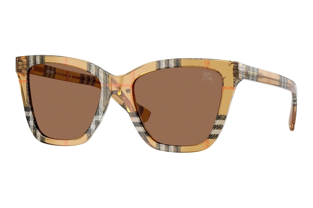 Burberry BE4470 416373 Dark BrownCheck Sand Burberry BE4470 416373 Dark BrownCheck Sand