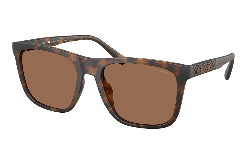 Coach HC8427U 512073 Brown SolidMatte Dark Tortoise Coach HC8427U 512073 Brown SolidMatte Dark Tortoise