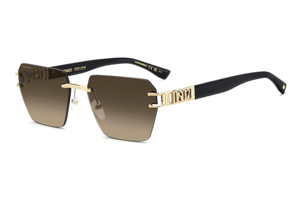 Dsquared2 D2 0173/S J5G/HA BROWN SHADEDGOLD Dsquared2 D2 0173/S J5G/HA BROWN SHADEDGOLD