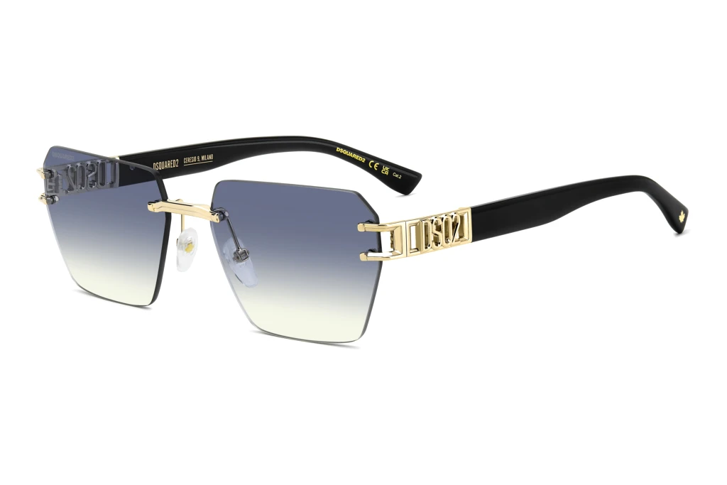 Dsquared2 D2 0173/S J5G/ST AZURE SHADEDGOLD Dsquared2 D2 0173/S J5G/ST AZURE SHADEDGOLD