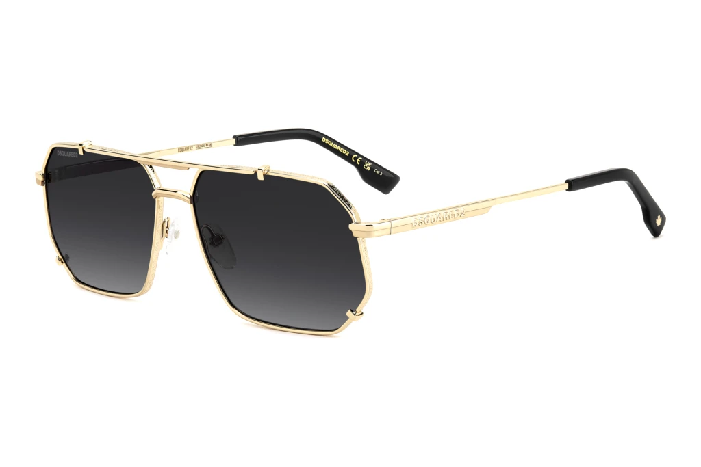 Dsquared2 D2 0175/S 000/9O DARK GREY SHADEDGOLD Dsquared2 D2 0175/S 000/9O DARK GREY SHADEDGOLD