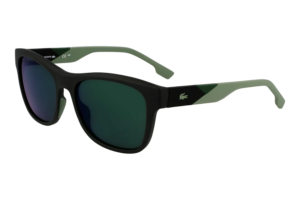 Lacoste L6043S 002 BLACK MATTE BLACK/GREEN MIRROR Lacoste L6043S 002 BLACK MATTE BLACK/GREEN MIRROR