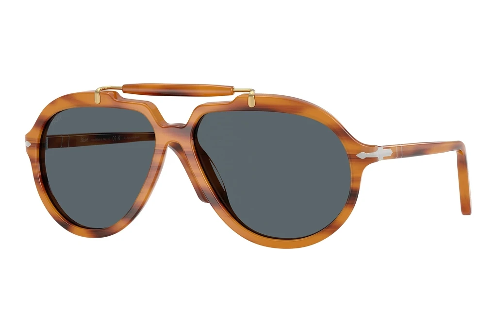 Persol PO0202S 960/R5 BlueStriped Brown Persol PO0202S 960/R5 BlueStriped Brown