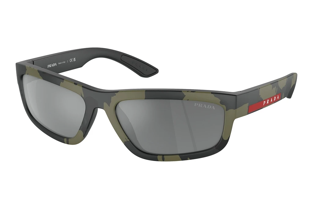 Prada Linea Rossa PS 05ZS 14X07G Grey Mirror BlackGreen Mimetic Rubbered Prada Linea Rossa PS 05ZS 14X07G Grey Mirror BlackGreen Mimetic Rubbered