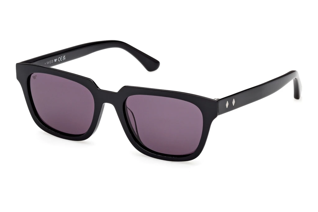 Web Eyewear WE0391 01A grauGlänzend Schwarz Web Eyewear WE0391 01A grauGlänzend Schwarz