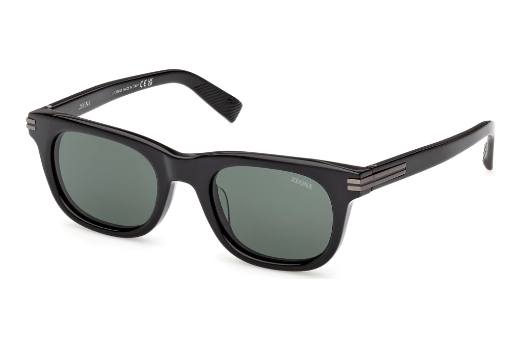Zegna EZ0281 01R grün polarieisrendGlänzend Schwarz Zegna EZ0281 01R grün polarieisrendGlänzend Schwarz