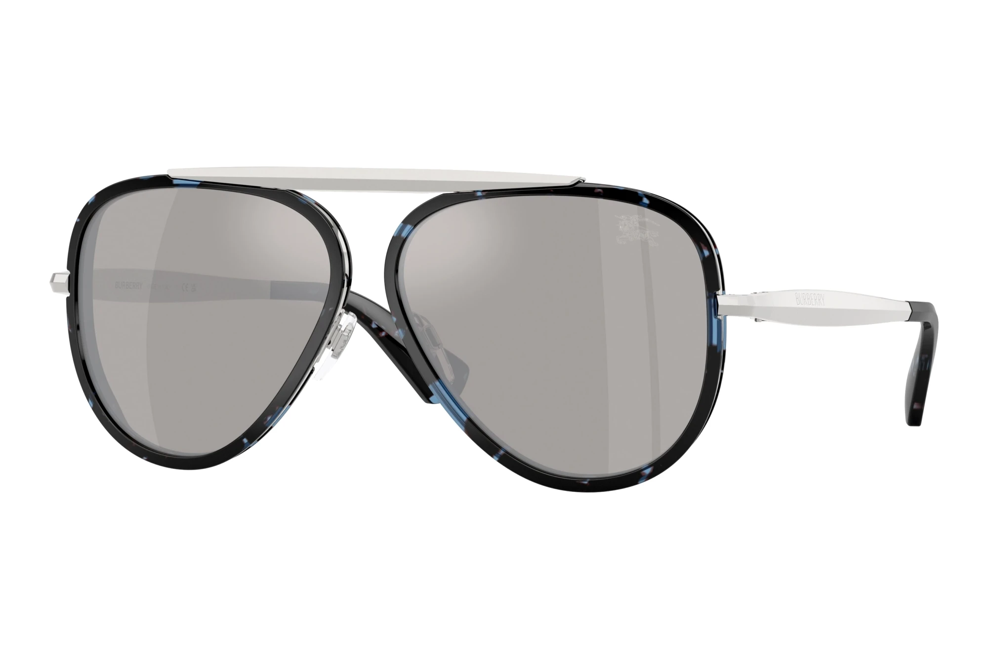 Burberry BE3176 10056G Light Grey Mirror SilverBlue Havana Burberry BE3176 10056G Light Grey Mirror SilverBlue Havana