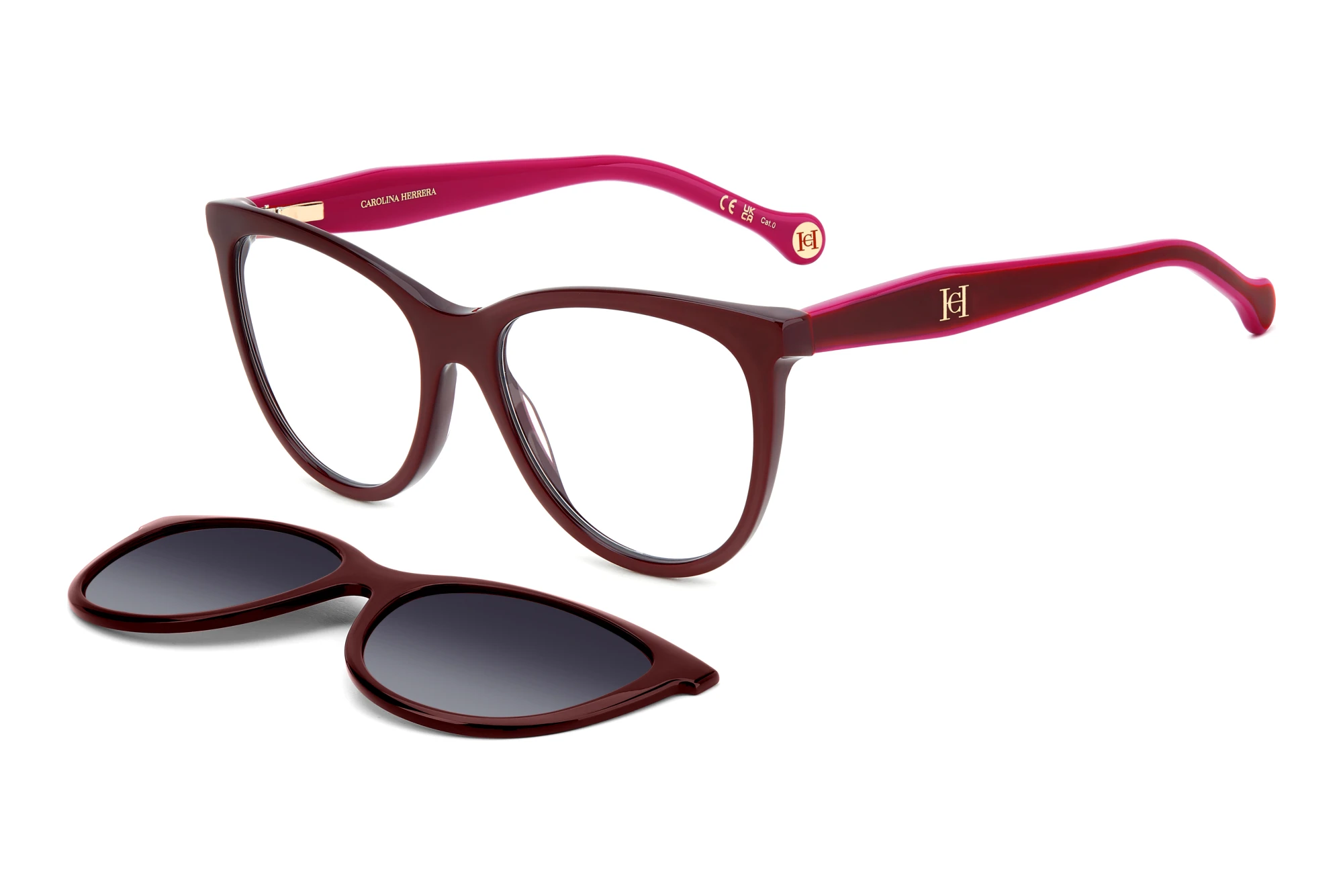 Carolina Herrera HER 0259/CS LHF/WJ GREY SHADED POLARIZEDBURGUNDY 2 Carolina Herrera HER 0259/CS LHF/WJ GREY SHADED POLARIZEDBURGUNDY 2
