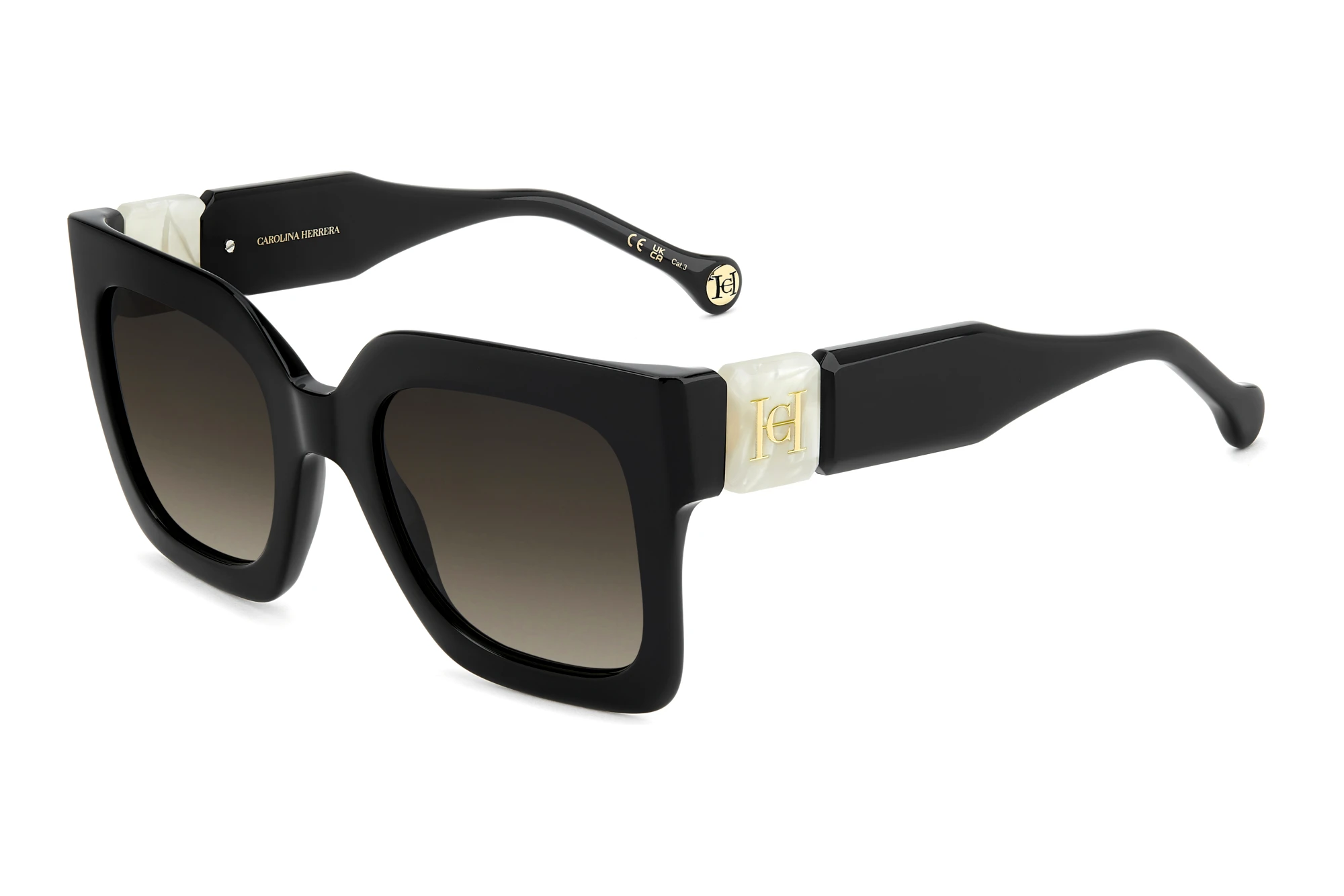 Carolina Herrera HER 0369/S GBY/HA BROWN SHADEDBLACK MARBLE Carolina Herrera HER 0369/S GBY/HA BROWN SHADEDBLACK MARBLE