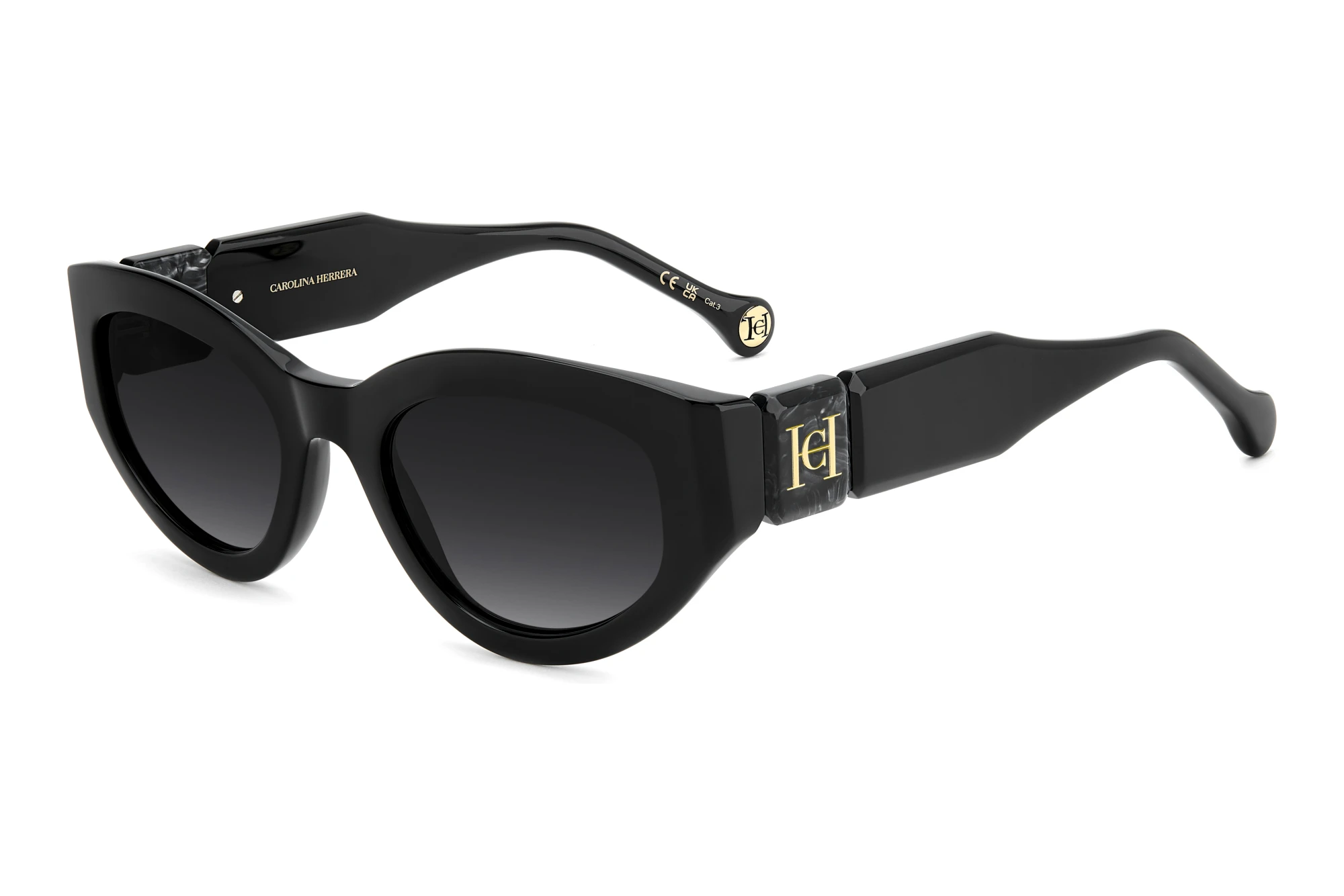 Carolina Herrera HER 0370/S 807/9O DARK GREY SHADEDBLACK Carolina Herrera HER 0370/S 807/9O DARK GREY SHADEDBLACK