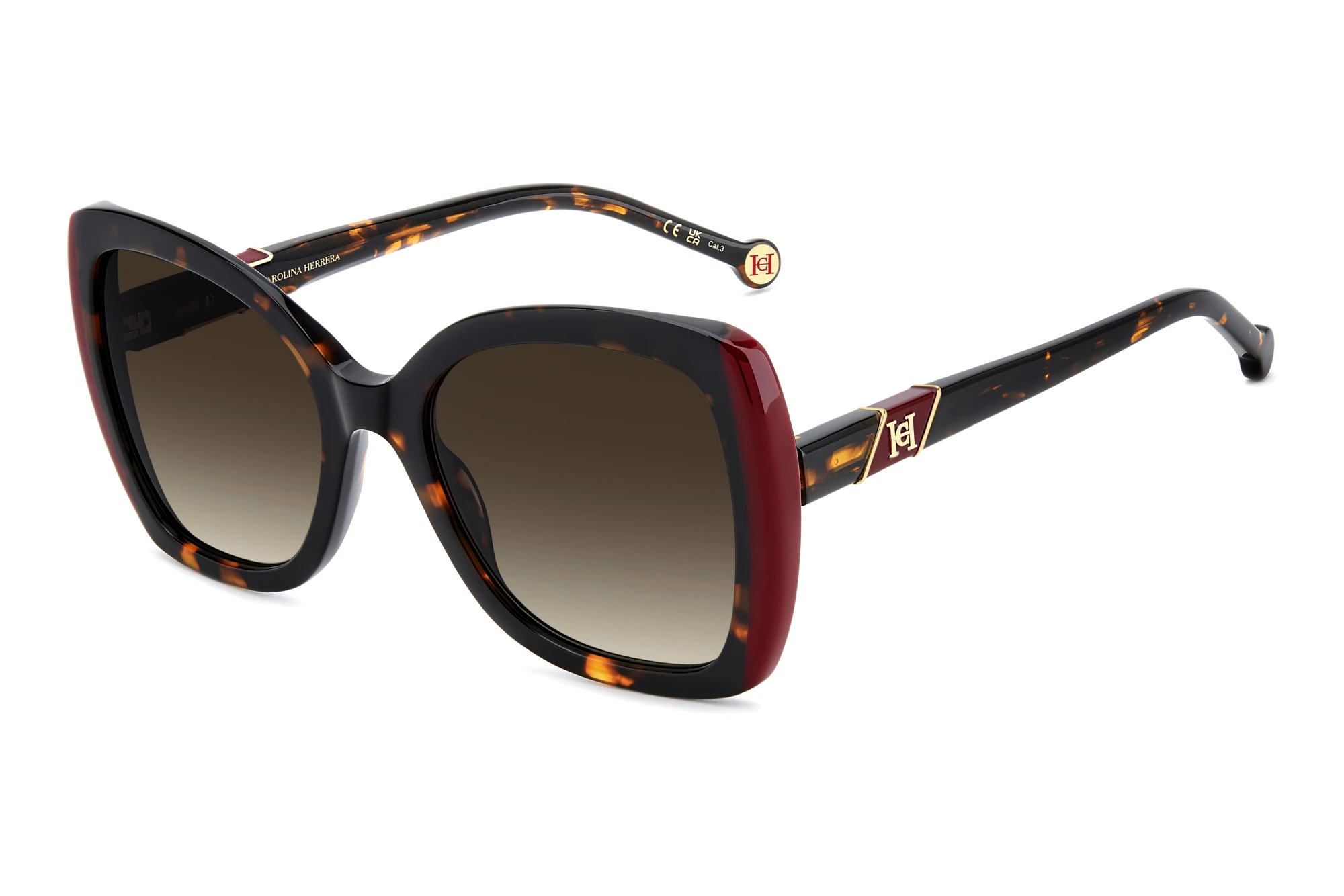 Carolina Herrera HER 0429/S 086/HA BROWN SHADEDHAVANA Carolina Herrera HER 0429/S 086/HA BROWN SHADEDHAVANA