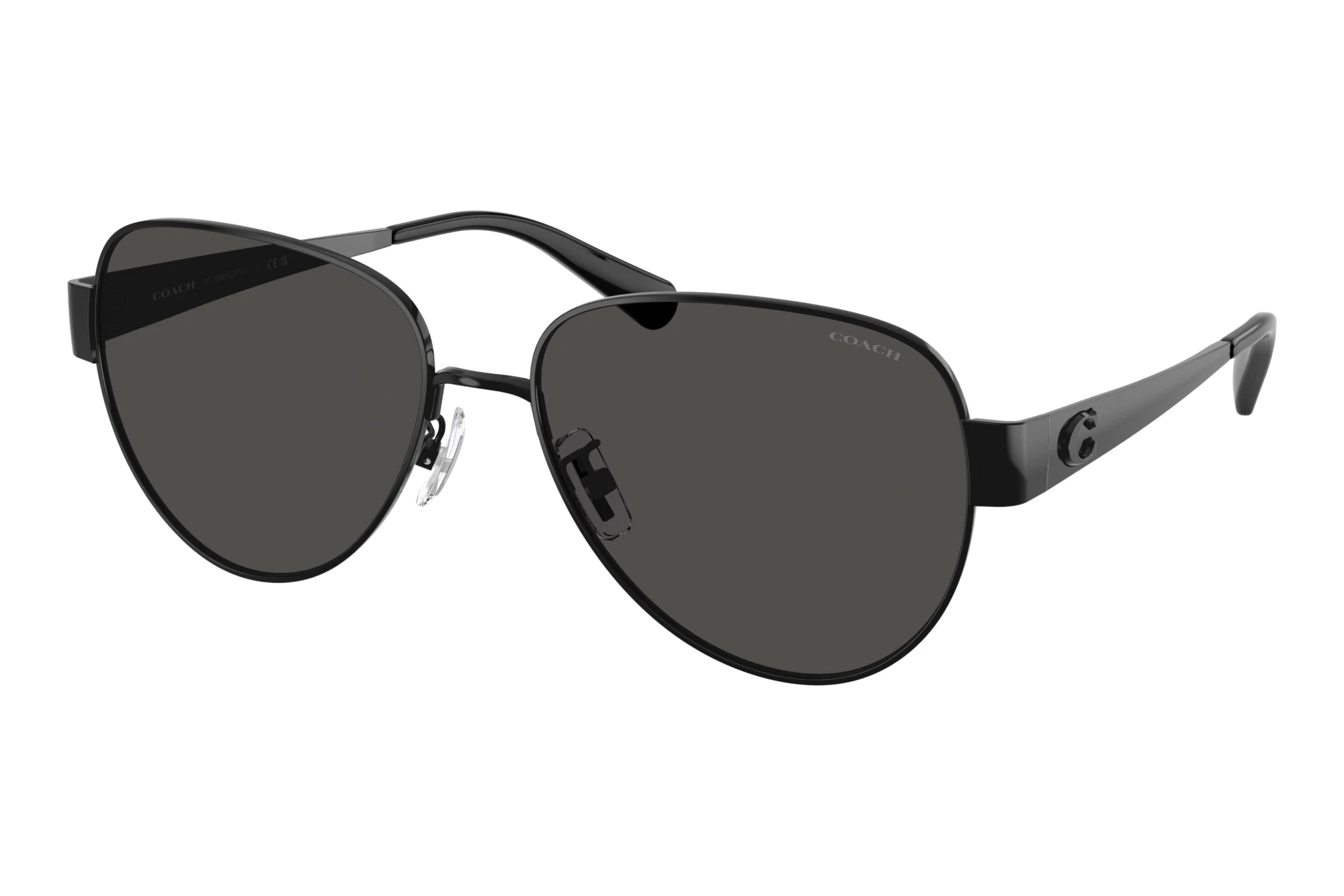 Coach HC7186 934487 Grey SolidShiny Black Coach HC7186 934487 Grey SolidShiny Black