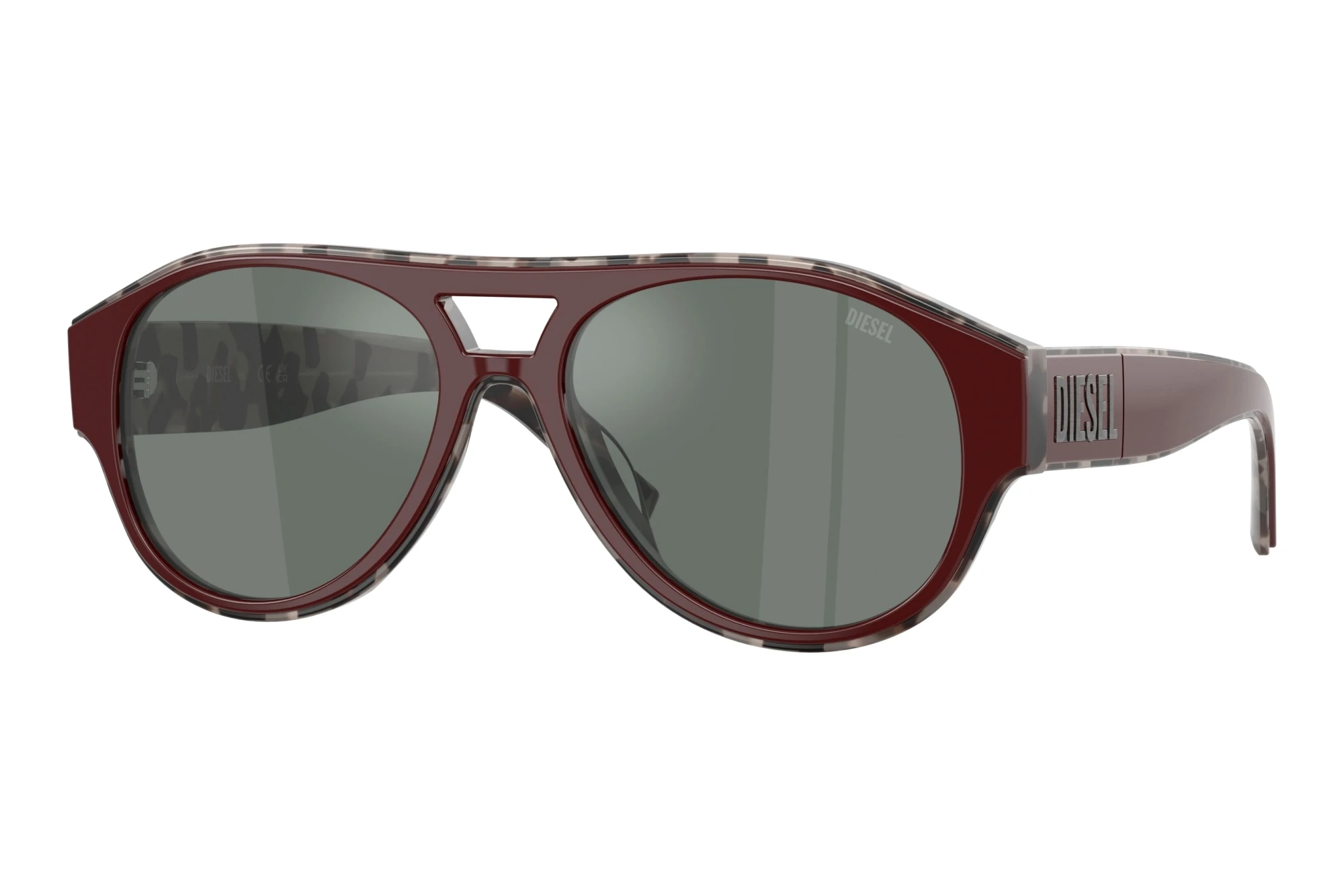 Diesel DL2023U 20726V Dark Grey MirrorTop Burgundy/Havana Diesel DL2023U 20726V Dark Grey MirrorTop Burgundy/Havana