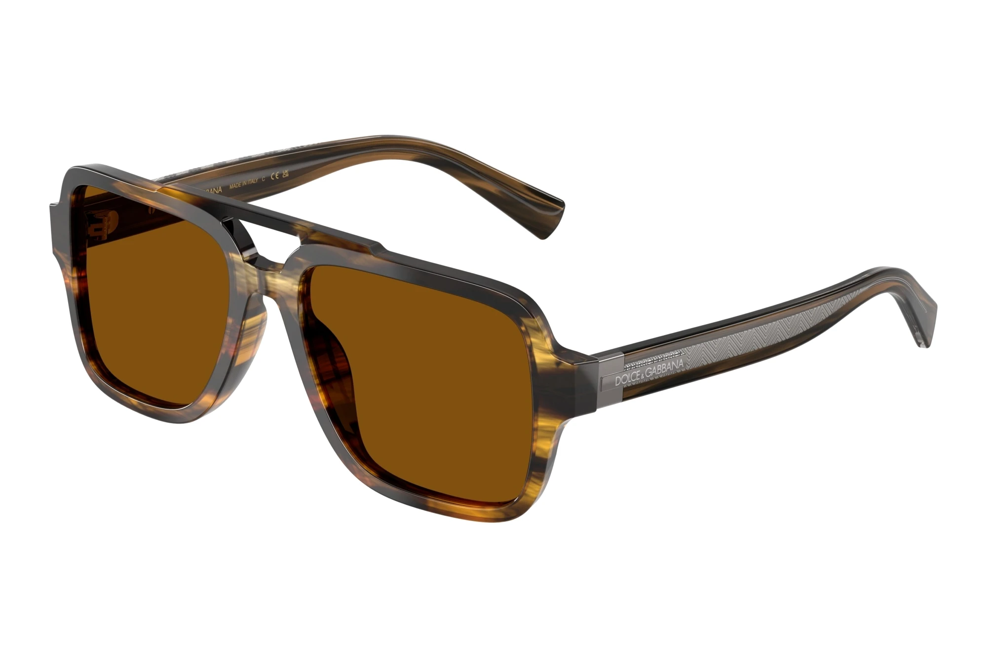 Dolce & Gabbana DG4544 306363 BrownStriped Brown Dolce & Gabbana DG4544 306363 BrownStriped Brown