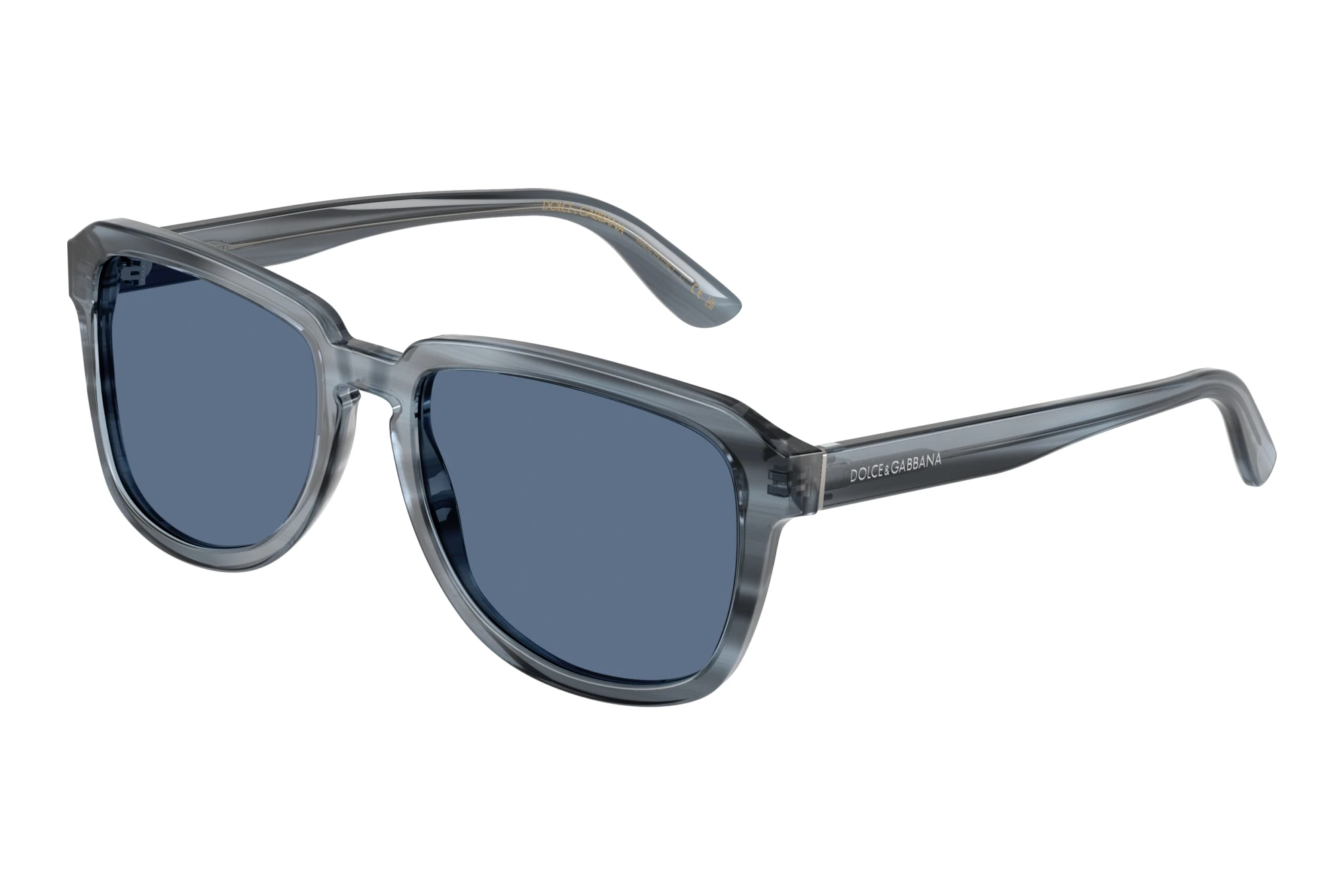 Dolce & Gabbana DG4566 348280 BlueTransparent Blue On Striped Blue Dolce & Gabbana DG4566 348280 BlueTransparent Blue On Striped Blue