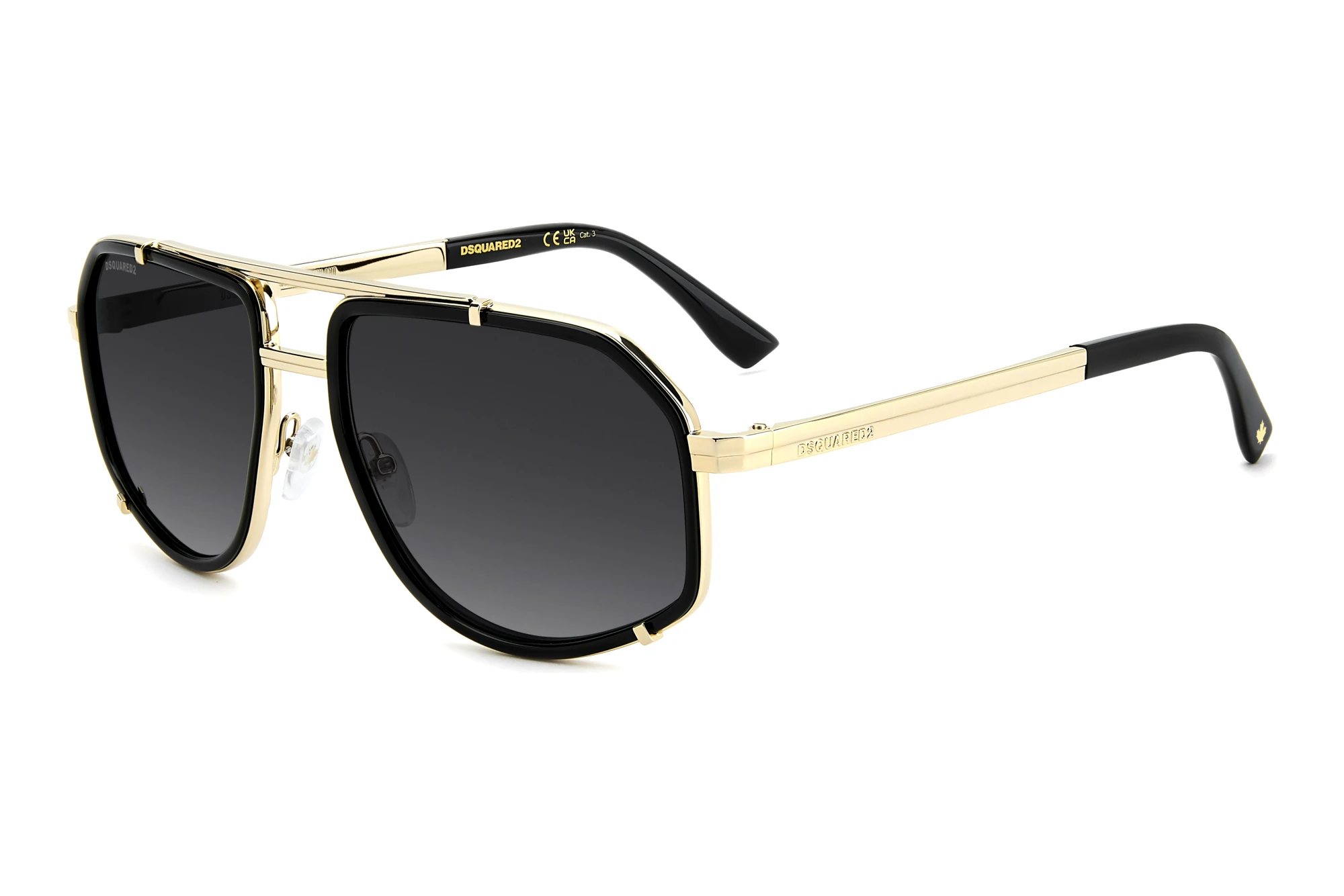 Dsquared2 D2 0190/S 807/9O DARK GREY SHADEDBLACK Dsquared2 D2 0190/S 807/9O DARK GREY SHADEDBLACK