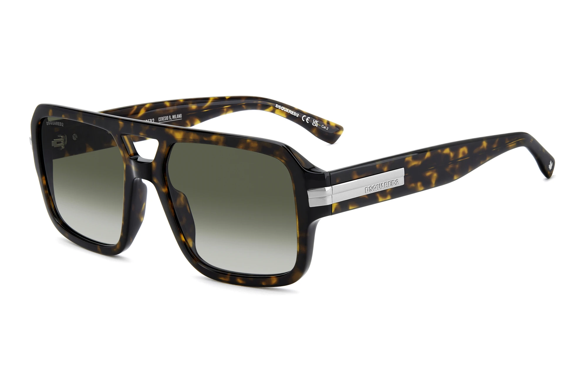 Dsquared2 D2 0197/S 086/9K GREEN SHADEDHAVANA Dsquared2 D2 0197/S 086/9K GREEN SHADEDHAVANA
