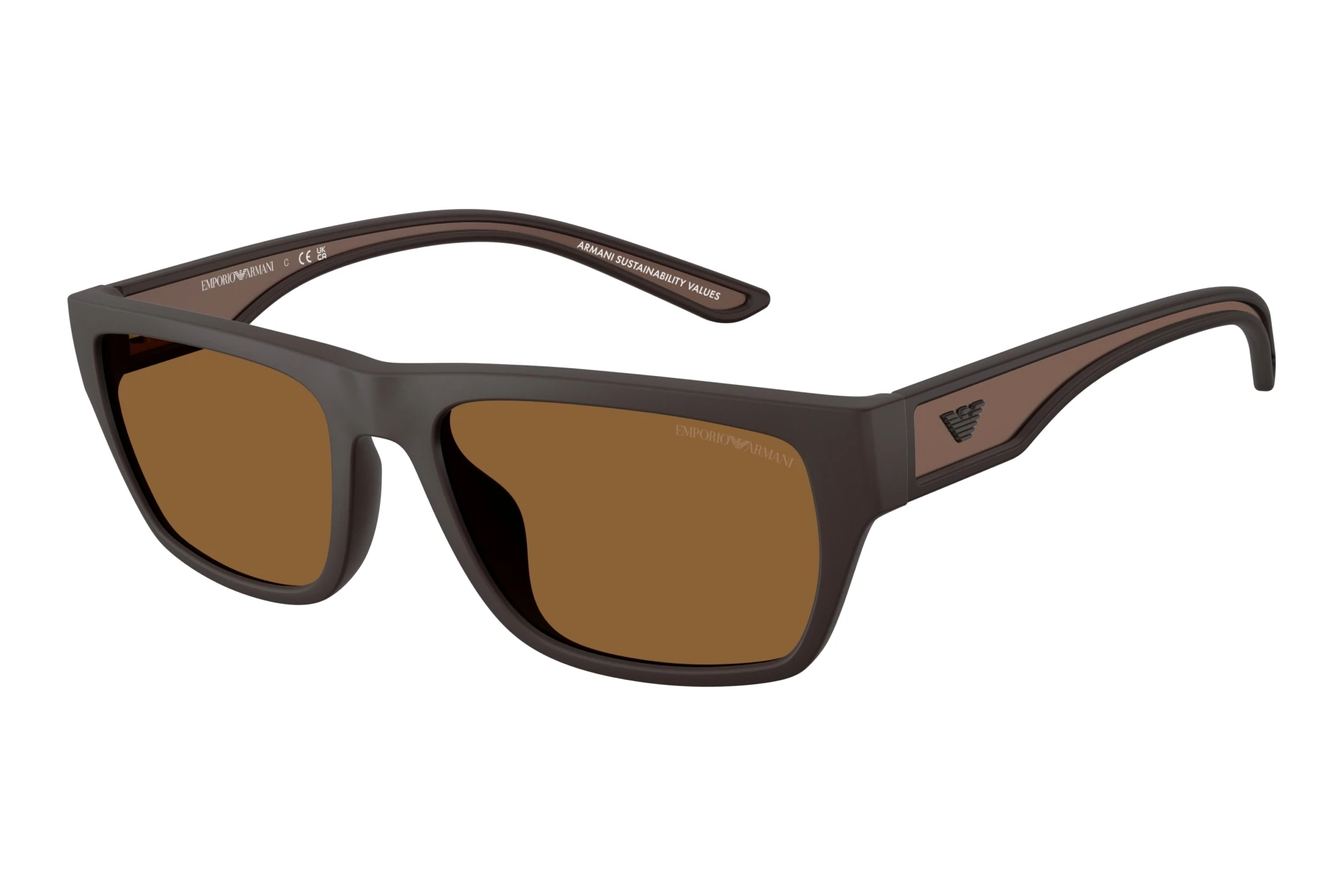 Emporio Armani EA4267U 618673 BrownRubberized Matte Brown Emporio Armani EA4267U 618673 BrownRubberized Matte Brown