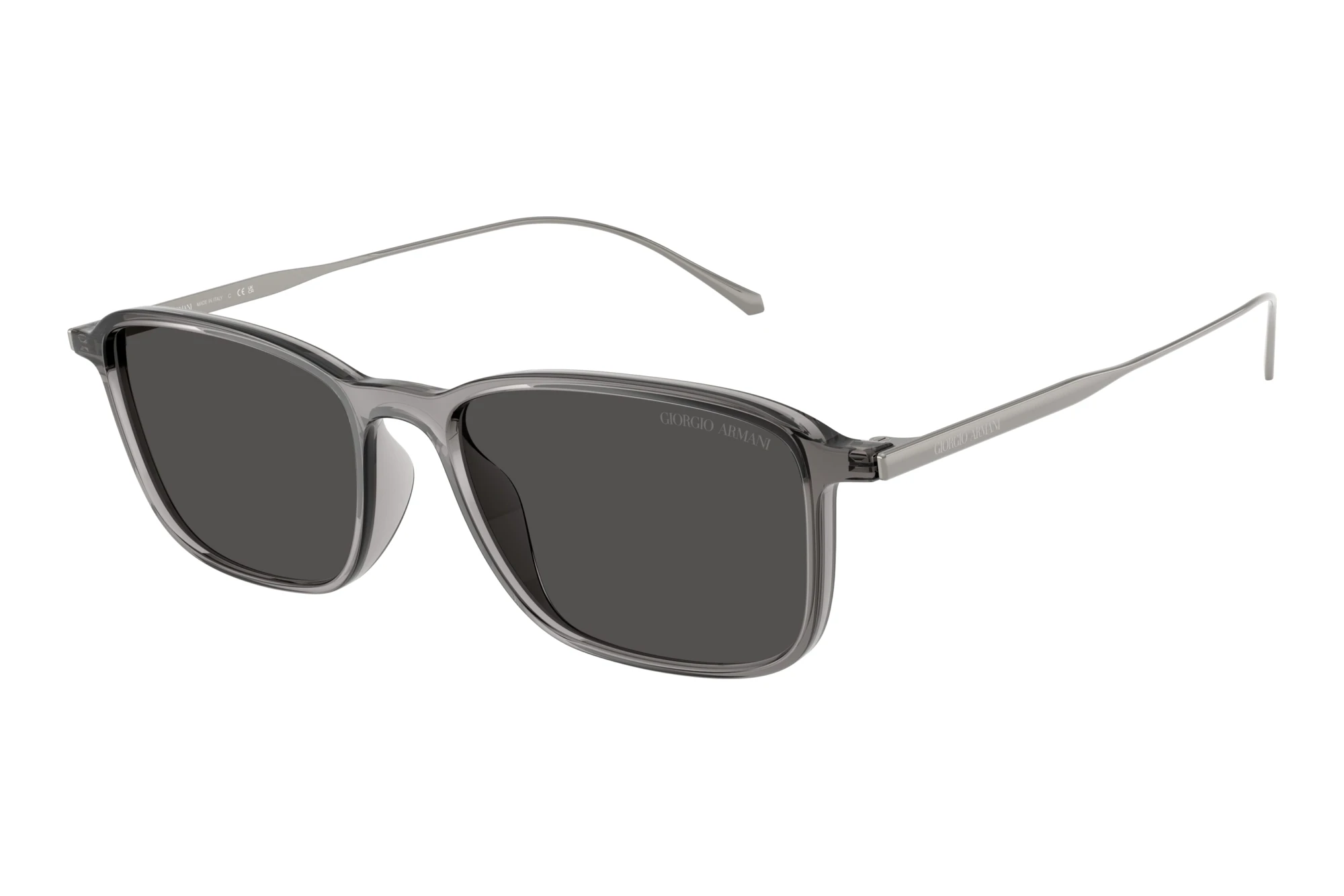 Giorgio Armani AR8264U 648987 Dark GreyTransparent Grey Giorgio Armani AR8264U 648987 Dark GreyTransparent Grey