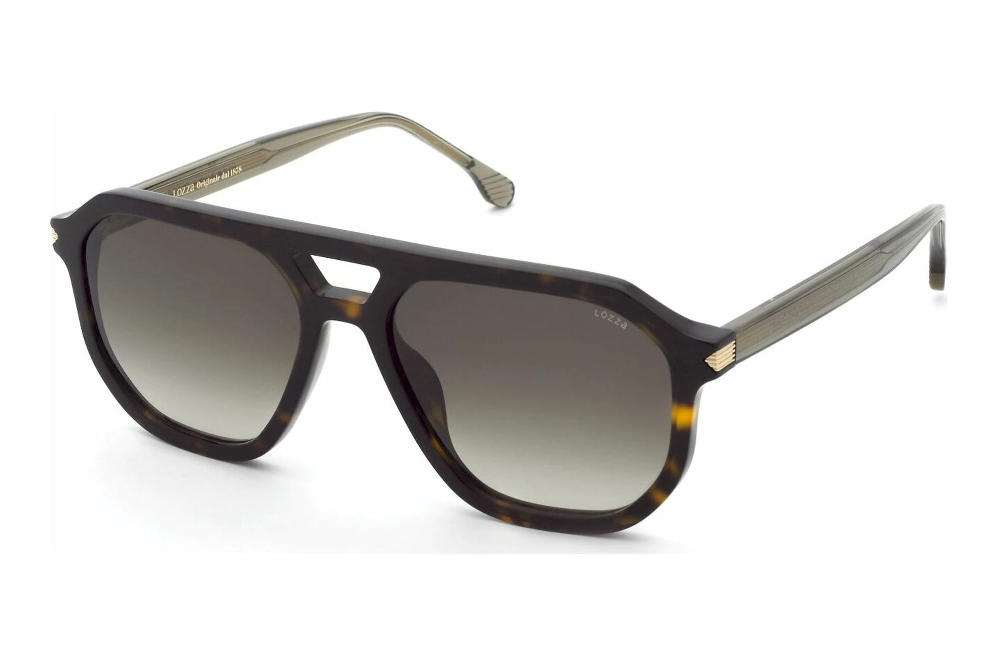Lozza SL4397 722Y GREEN GRADIENTSHINY DARK HAVANA Lozza SL4397 722Y GREEN GRADIENTSHINY DARK HAVANA