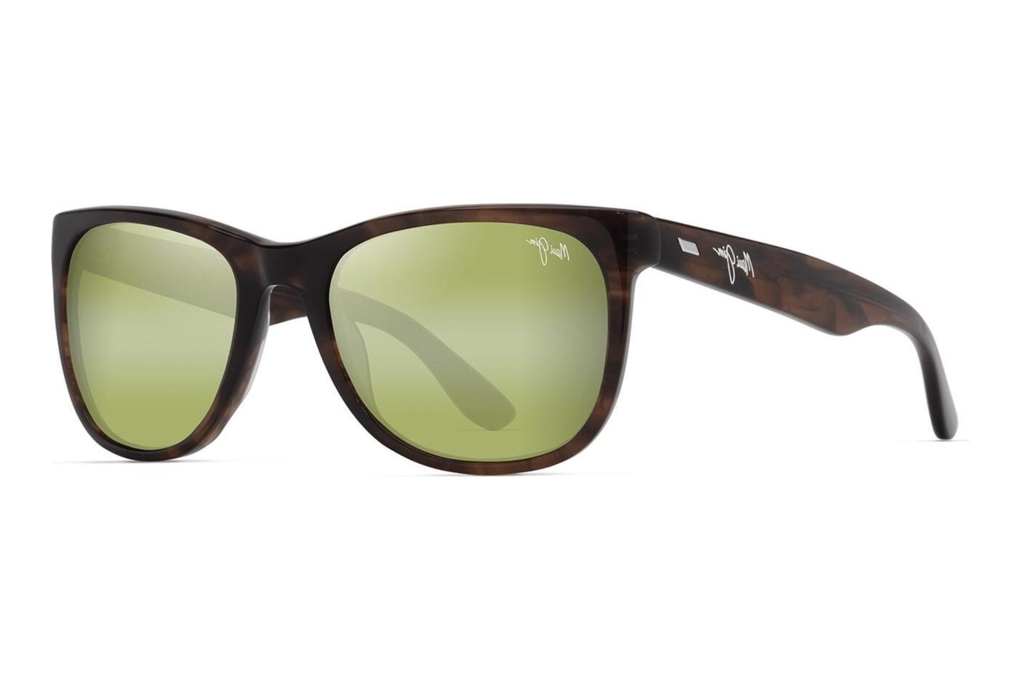 Maui Jim Kikonia XL HT693-10A Maui HT™Shiny Melange Brown Classic Ha Maui Jim Kikonia XL HT693-10A Maui HT™Shiny Melange Brown Classic Ha