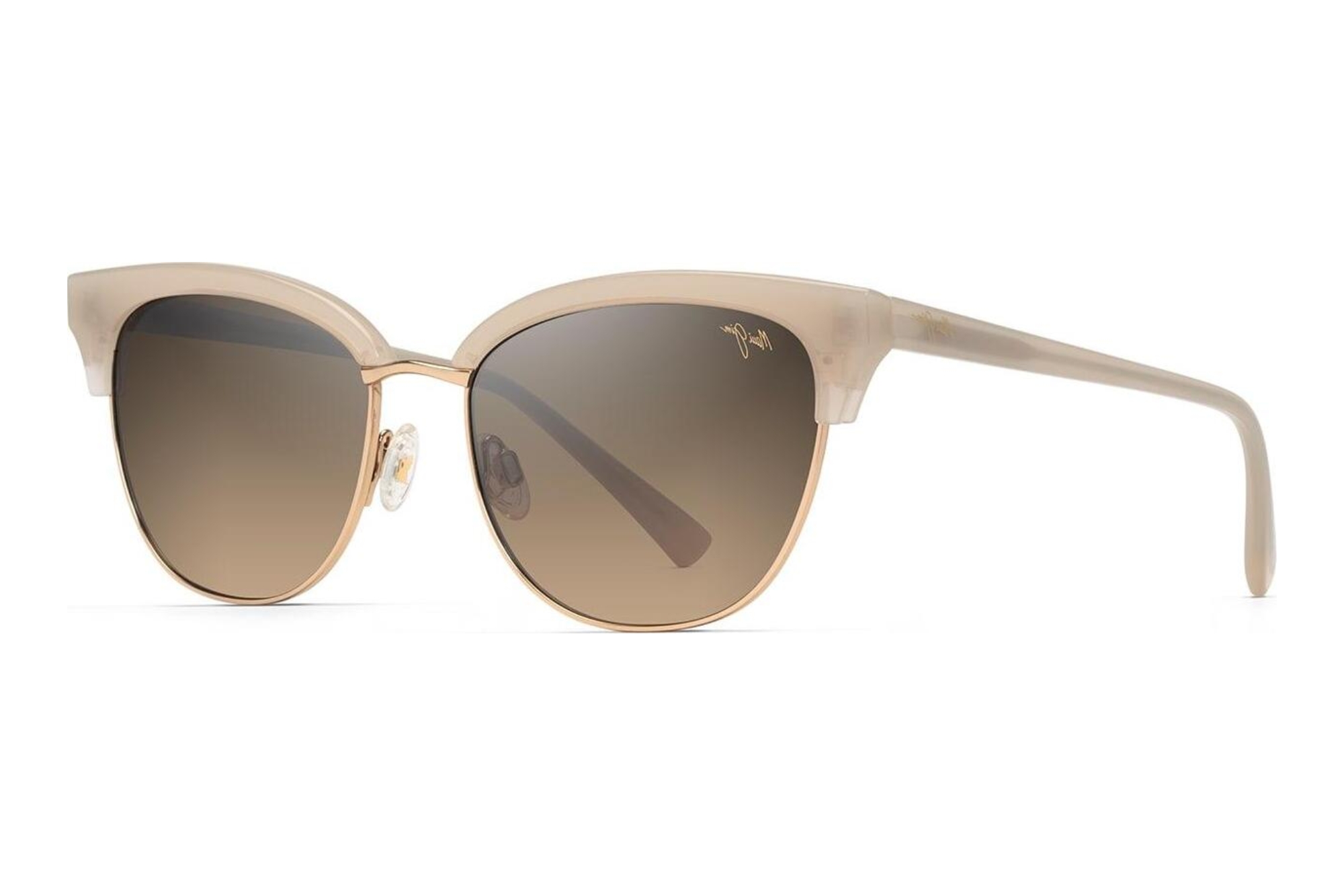 Maui Jim Lokelani HS825-24S HCL® BronzeMilky Almond w/Gold Maui Jim Lokelani HS825-24S HCL® BronzeMilky Almond w/Gold