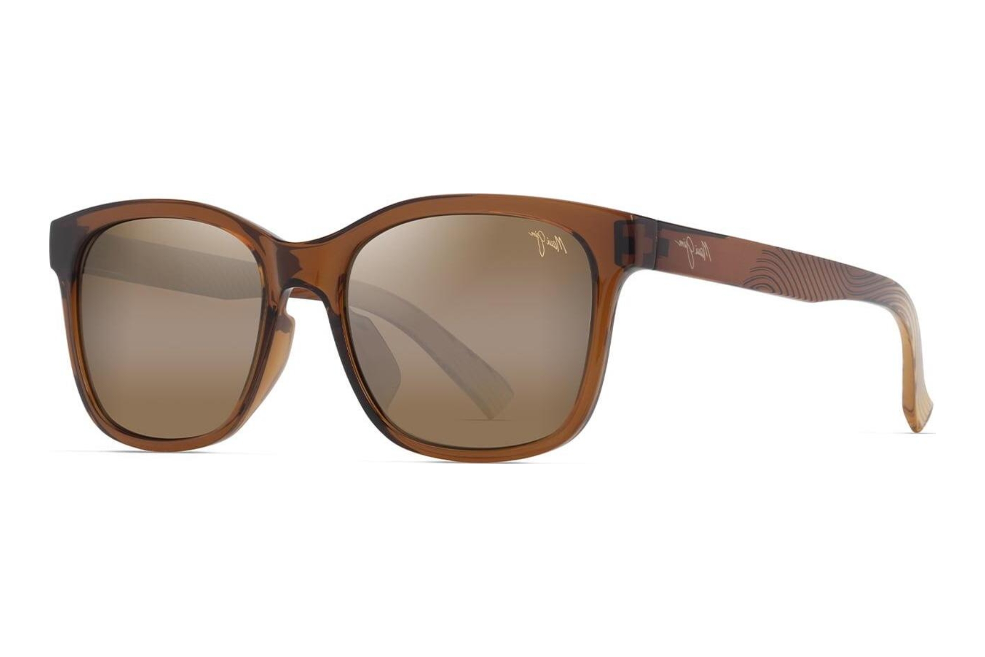 Maui Jim Owelo H346-01 HCL® BronzeShiny Trans Dark Brown Maui Jim Owelo H346-01 HCL® BronzeShiny Trans Dark Brown
