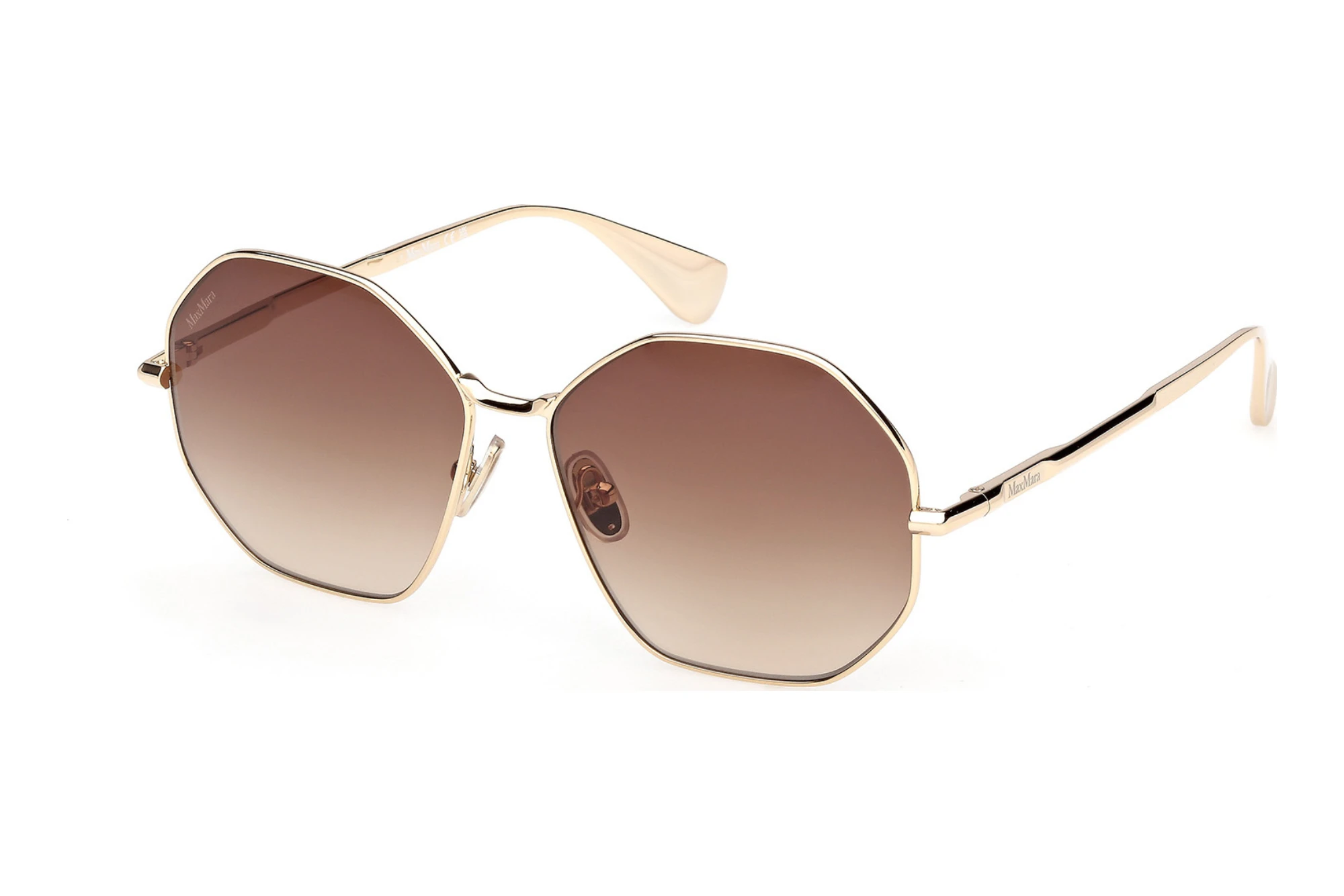 Max Mara MM0168 32F braun verlaufendGlänzend Blassgold Max Mara MM0168 32F braun verlaufendGlänzend Blassgold