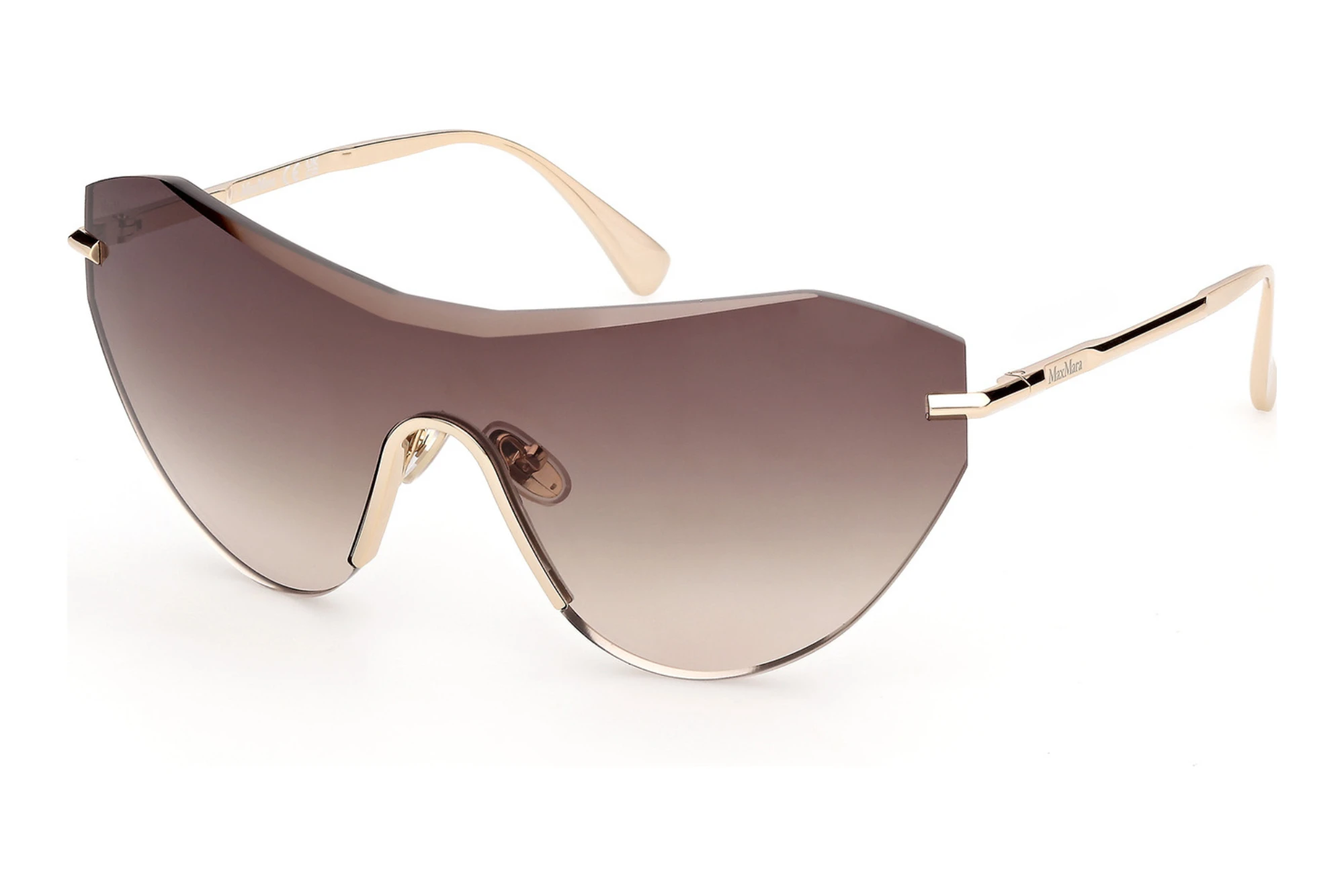 Max Mara MM0216 32F braun verlaufendGlänzend Blassgold Max Mara MM0216 32F braun verlaufendGlänzend Blassgold