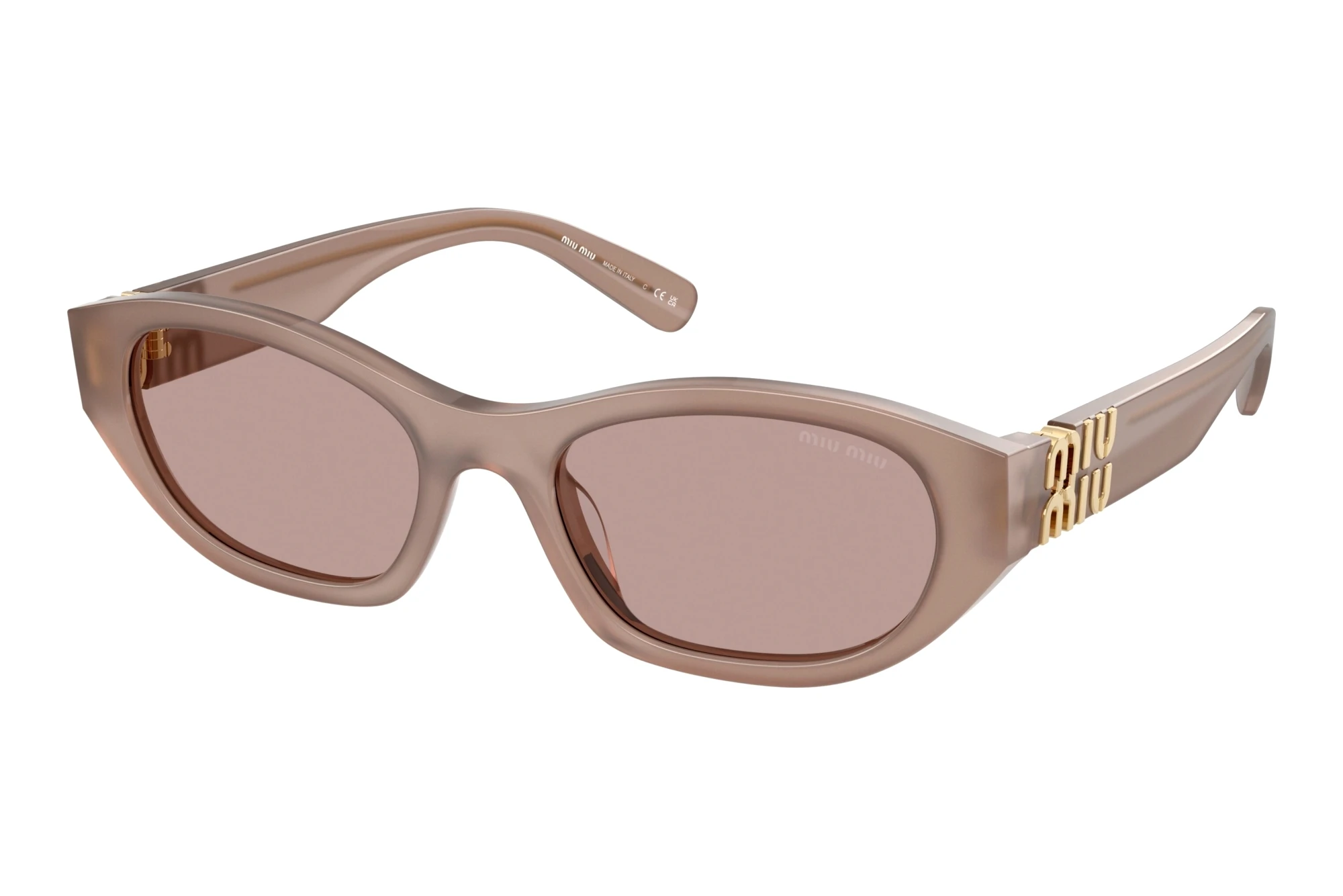 Miu Miu MU A03S 28L20I Light Purple BrownGrey Miu Miu MU A03S 28L20I Light Purple BrownGrey