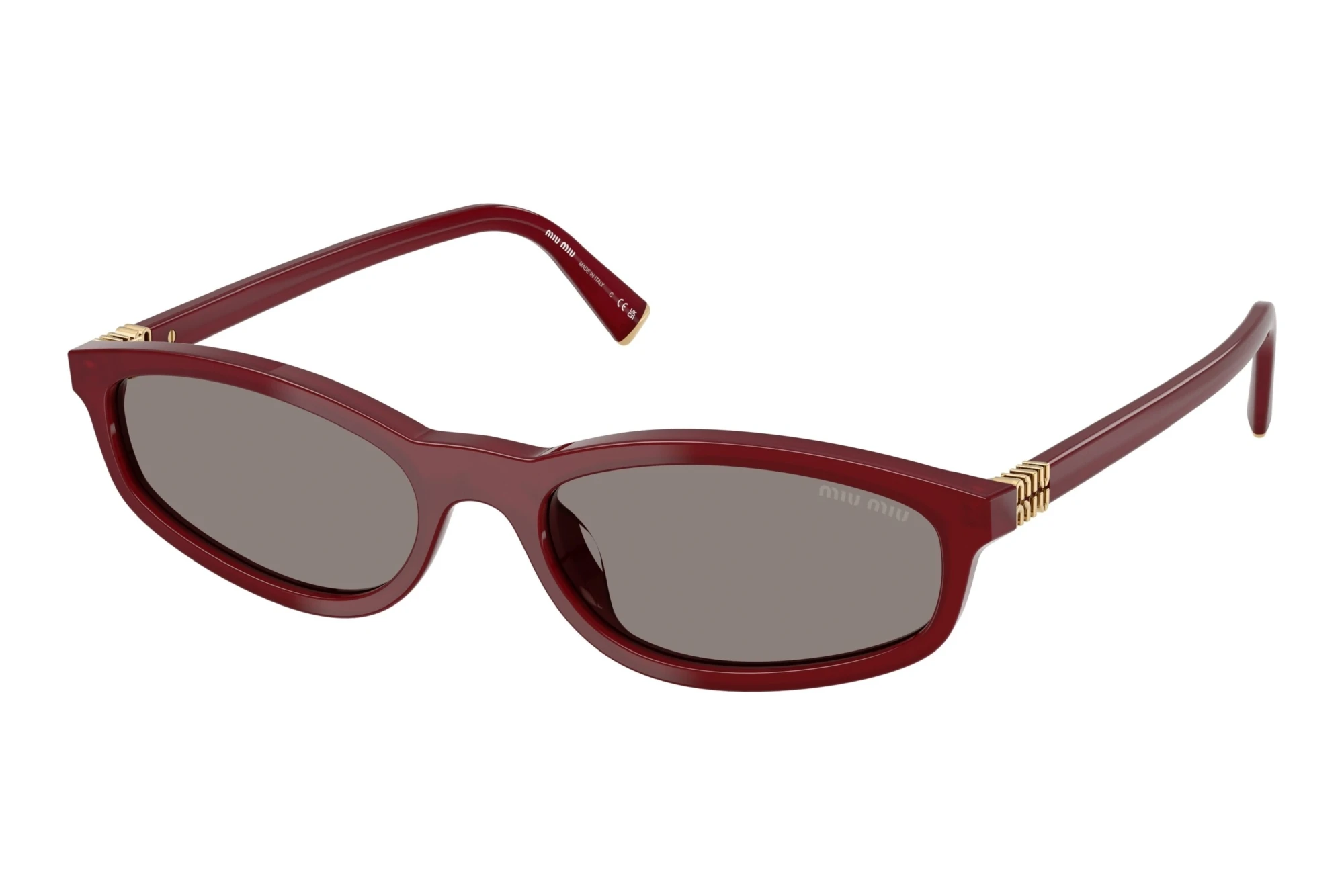 Miu Miu MU A06S 21I80Q Dark GreyOpaline Bordeaux Miu Miu MU A06S 21I80Q Dark GreyOpaline Bordeaux