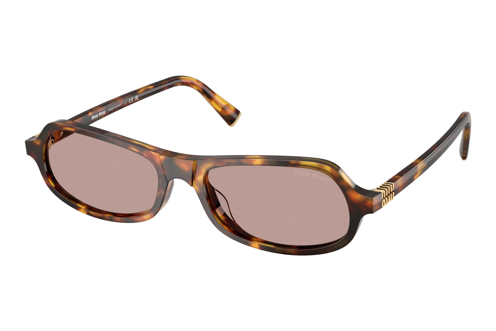 Miu Miu MU B10SU 14L20I Light Purple BrownHoney Havana Miu Miu MU B10SU 14L20I Light Purple BrownHoney Havana