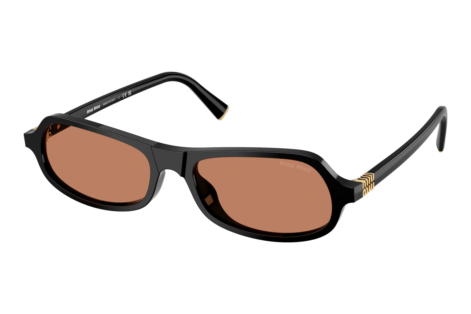 Miu Miu MU B10SU 16K90Q BrownBlack Miu Miu MU B10SU 16K90Q BrownBlack