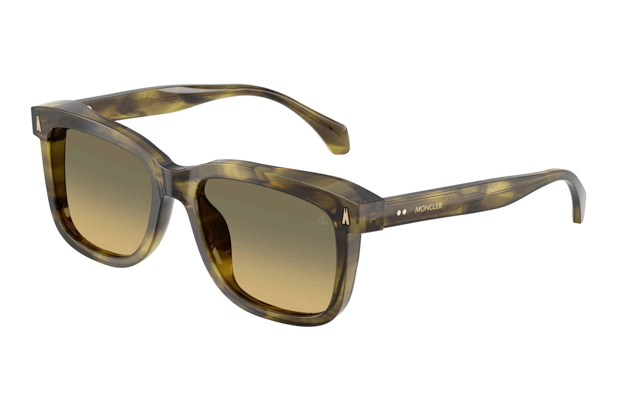 Moncler ME6018 3027L0 Green Gradient Dark GreyShiny Green Striped Havana Moncler ME6018 3027L0 Green Gradient Dark GreyShiny Green Striped Havana